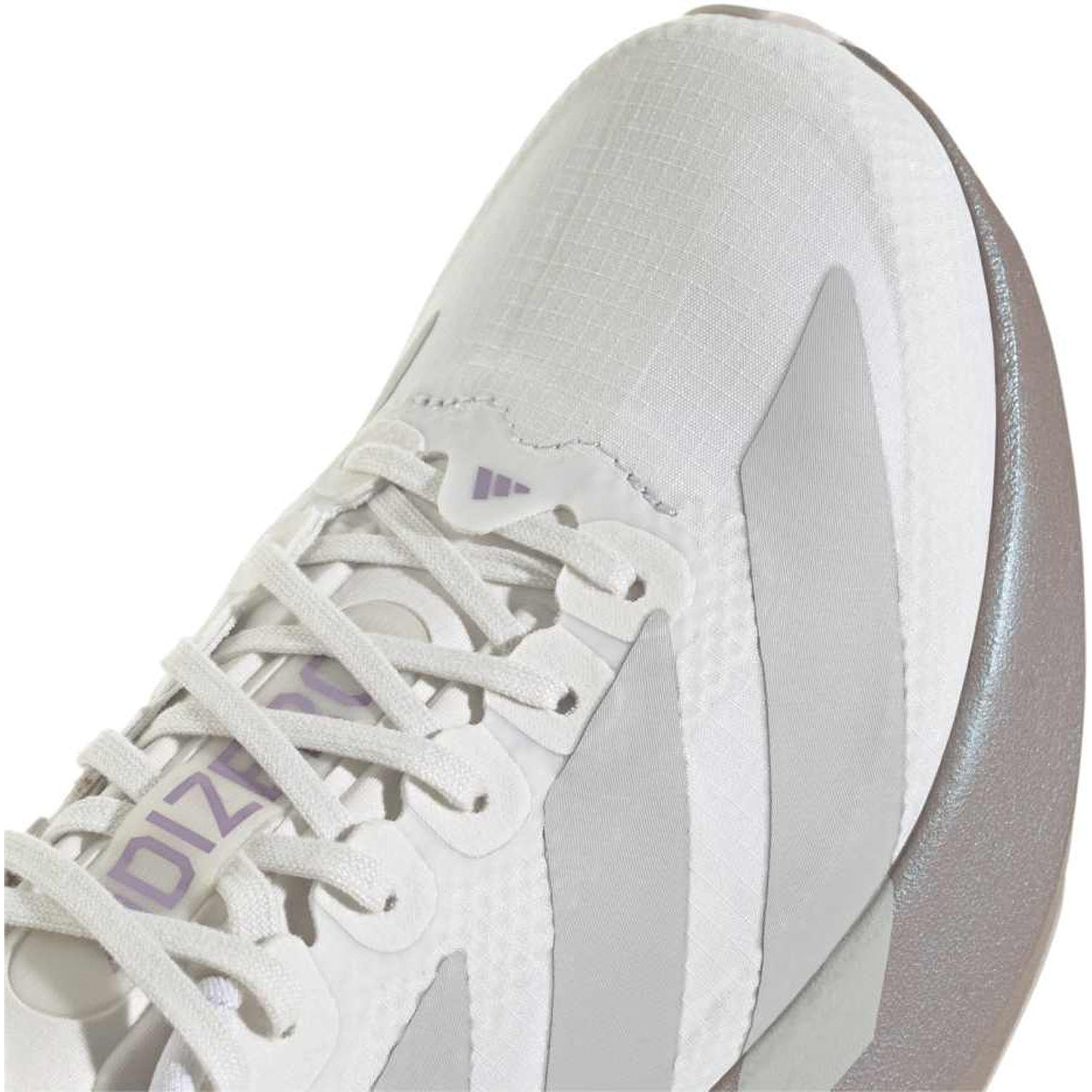 adidas ADIZERO EVO SL WOVEN（Women's）クリスタルホワイト/グレーツー/マットパープルメタリック