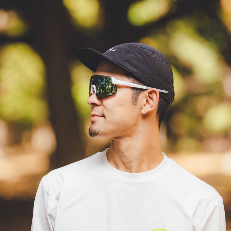 ALTALIST HAYATE R2 (Glossy White Temple / Blue Mirror VIV20 Lens)