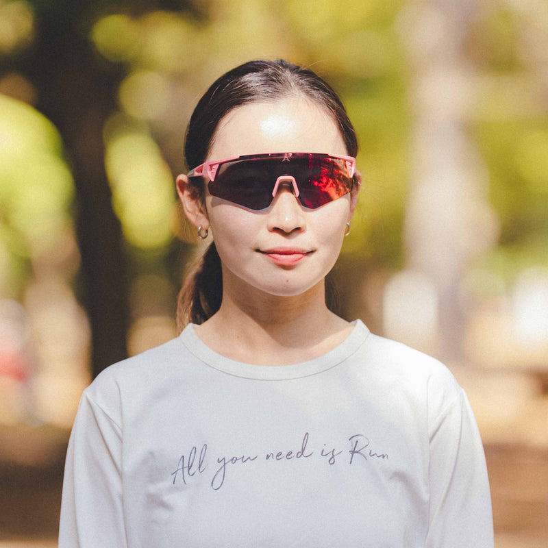 ALTALIST HAYATE R1 (Smoky Pink Frame / Dark Red Mirror Lens)