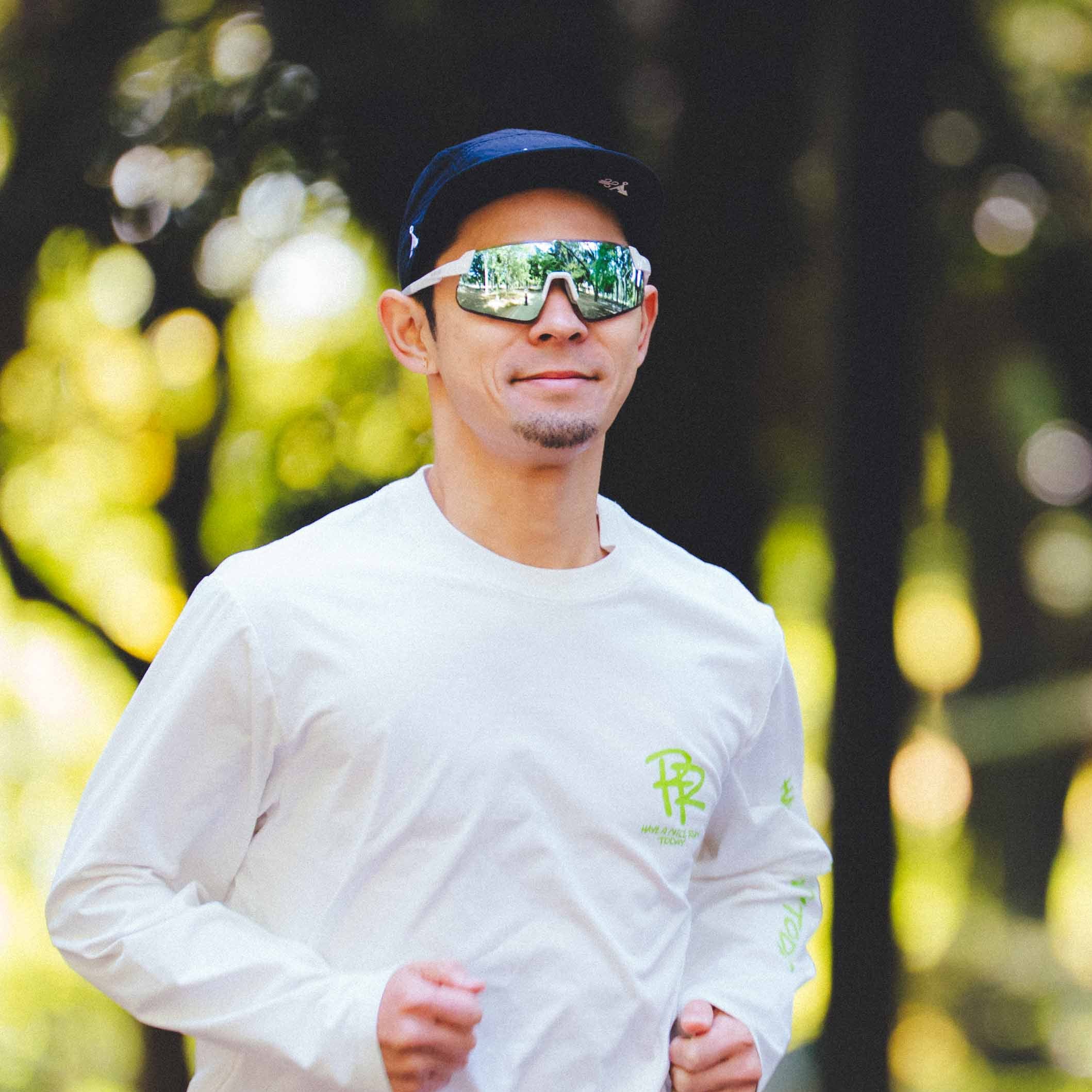 ALTALIST HAYATE R2 (Glossy White Temple / Blue Mirror VIV20 Lens)