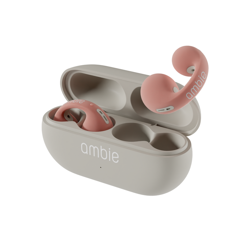 ambie 耳をふさがない イヤホン ワイヤレス ピンク ambie sound ambie 耳をふさがない イヤホン ワイヤレス ピンク ambie sound
