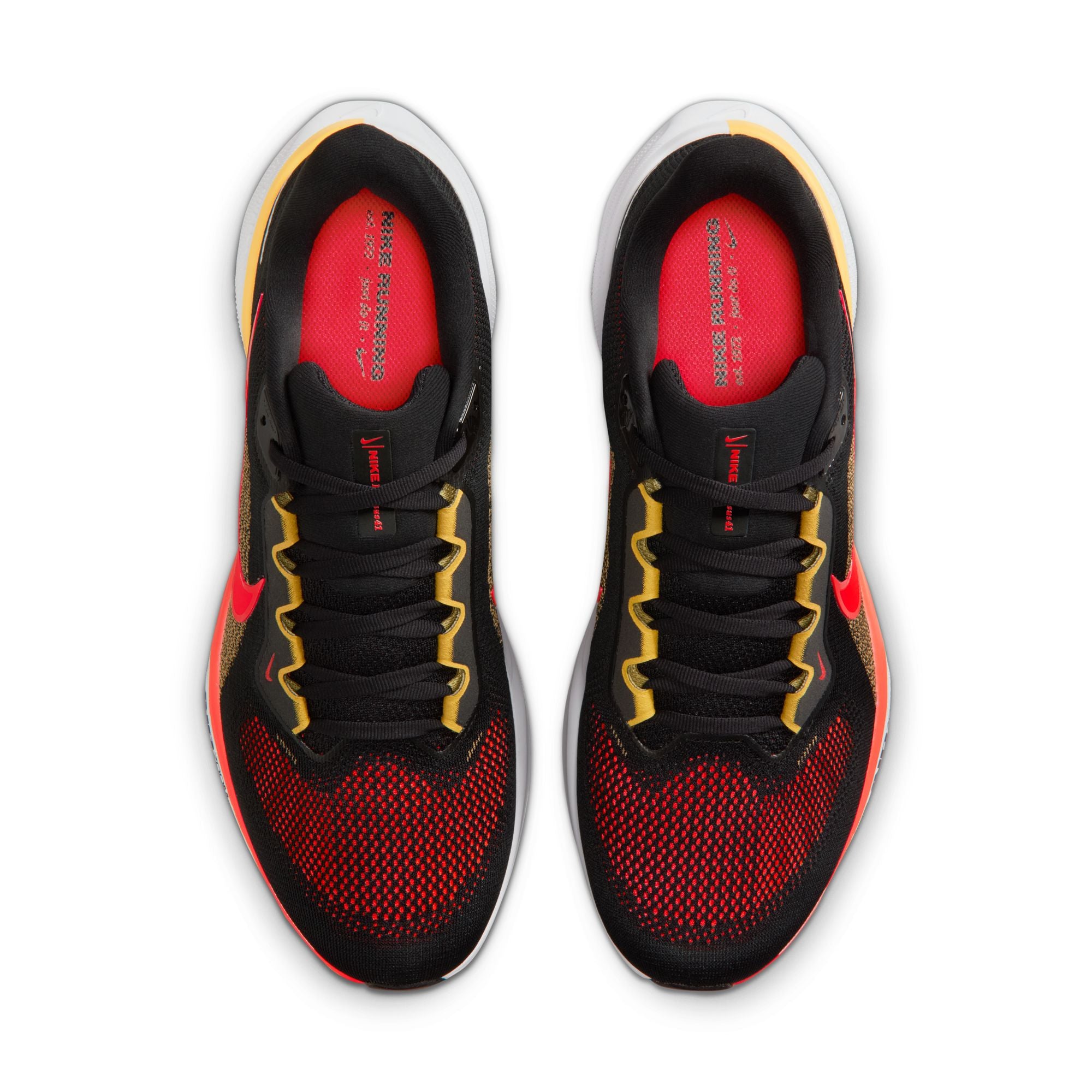 NIKE Pegasus 41 (Men's) BLACK/BRT CRIMSON-TOPAZ GOLD