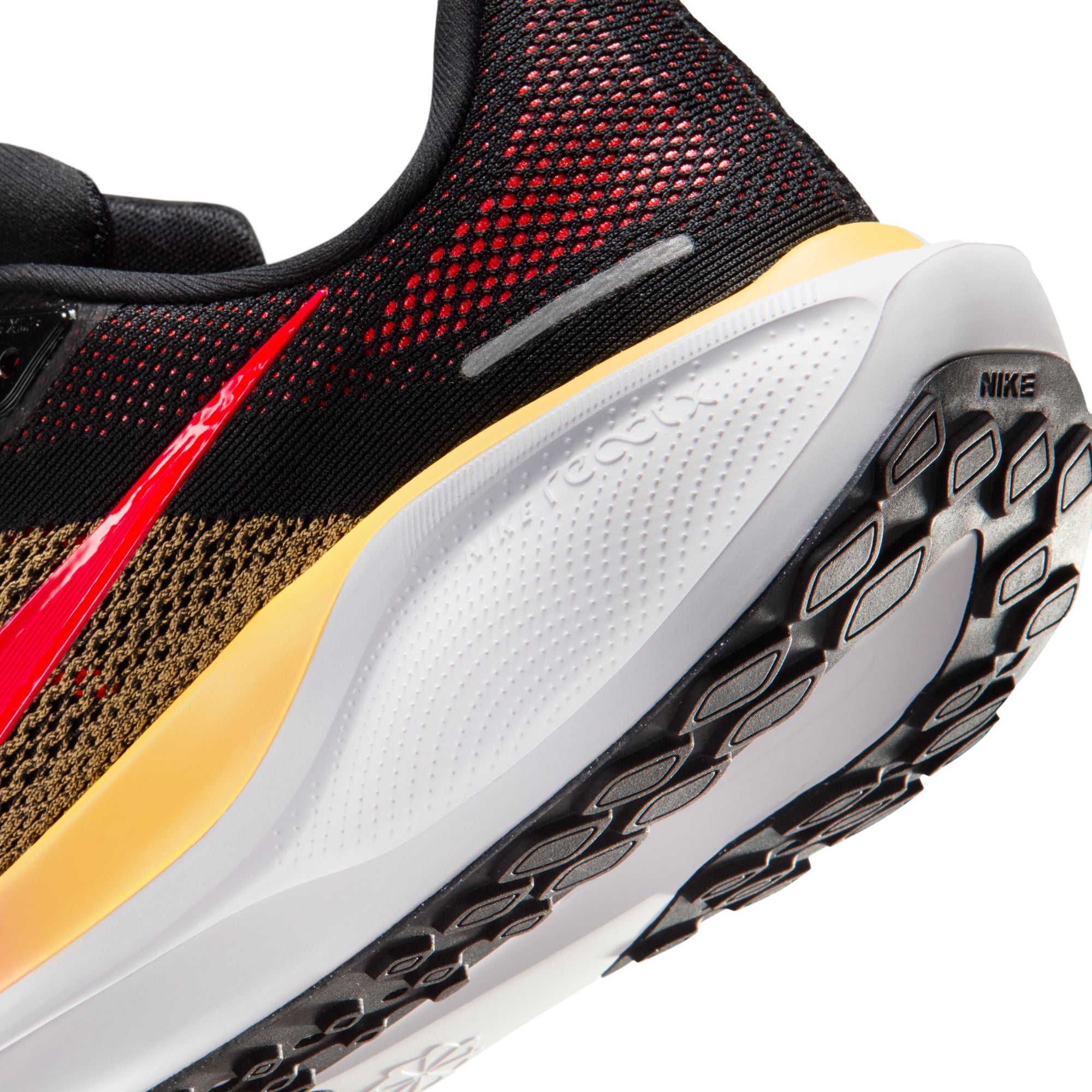 NIKE Pegasus 41 (Men's) BLACK/BRT CRIMSON-TOPAZ GOLD