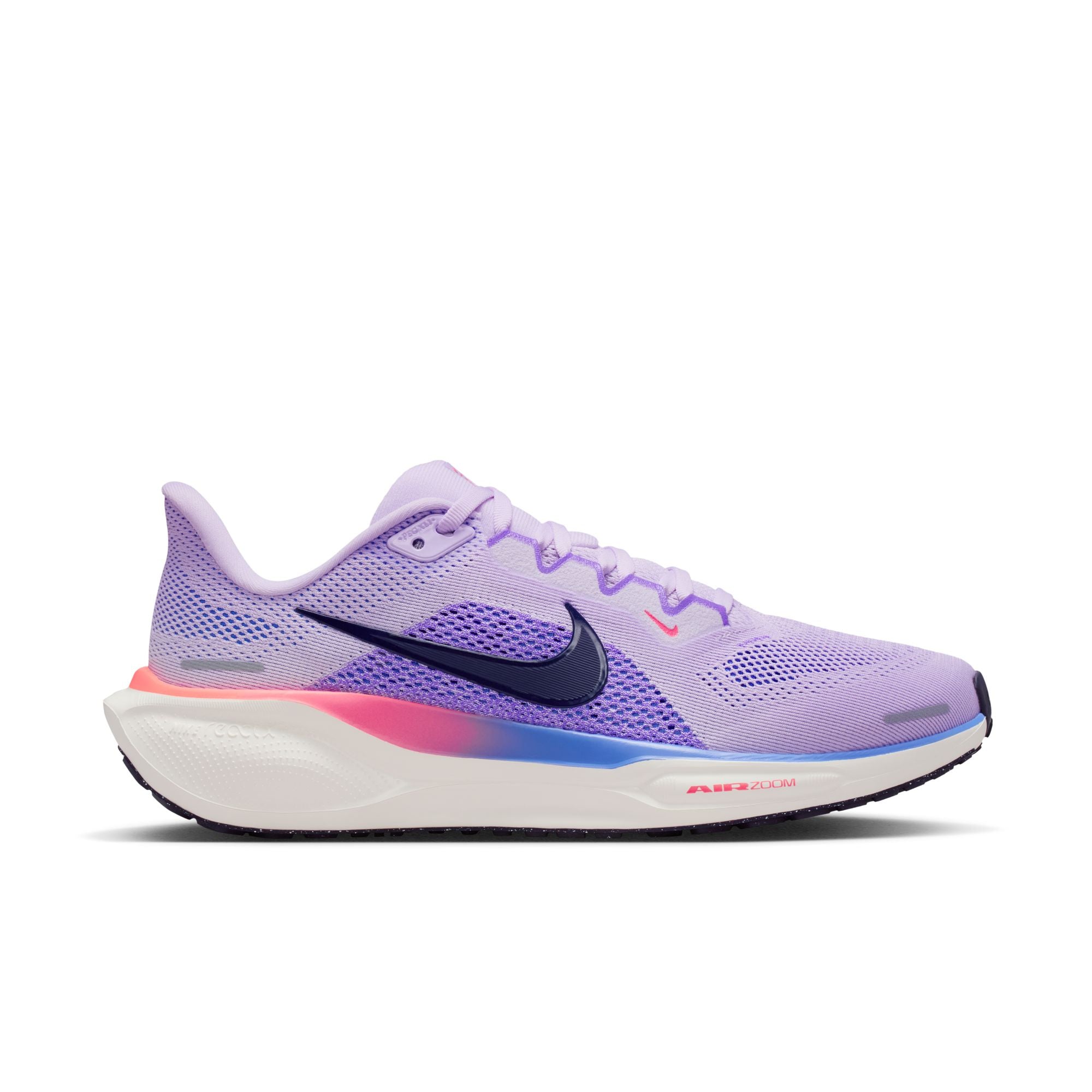 NIKE Pegasus 41 (Women's) VIOLET MIST/PURPLE DYNASTY-BRT VIOLET-SAPPHIRE-HOT LAVA-CHALK