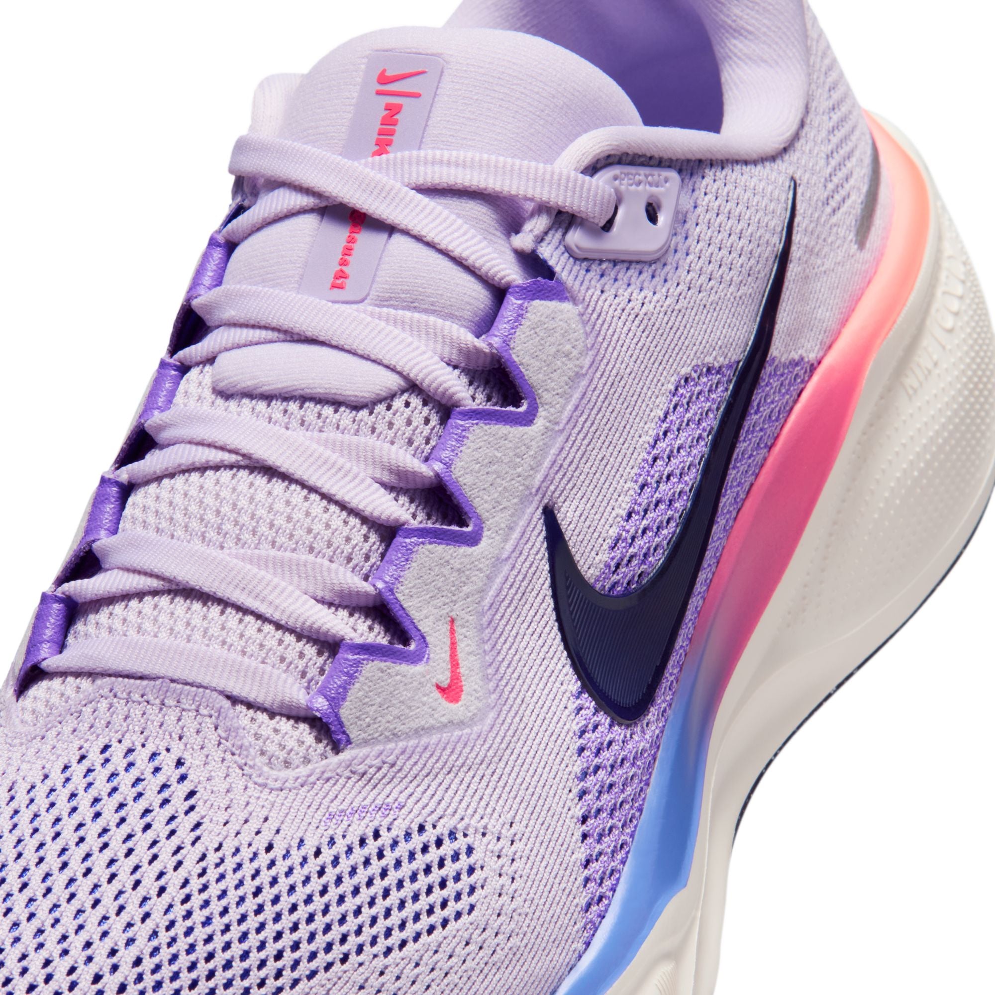 NIKE Pegasus 41 (Women's) VIOLET MIST/PURPLE DYNASTY-BRT VIOLET-SAPPHIRE-HOT LAVA-CHALK