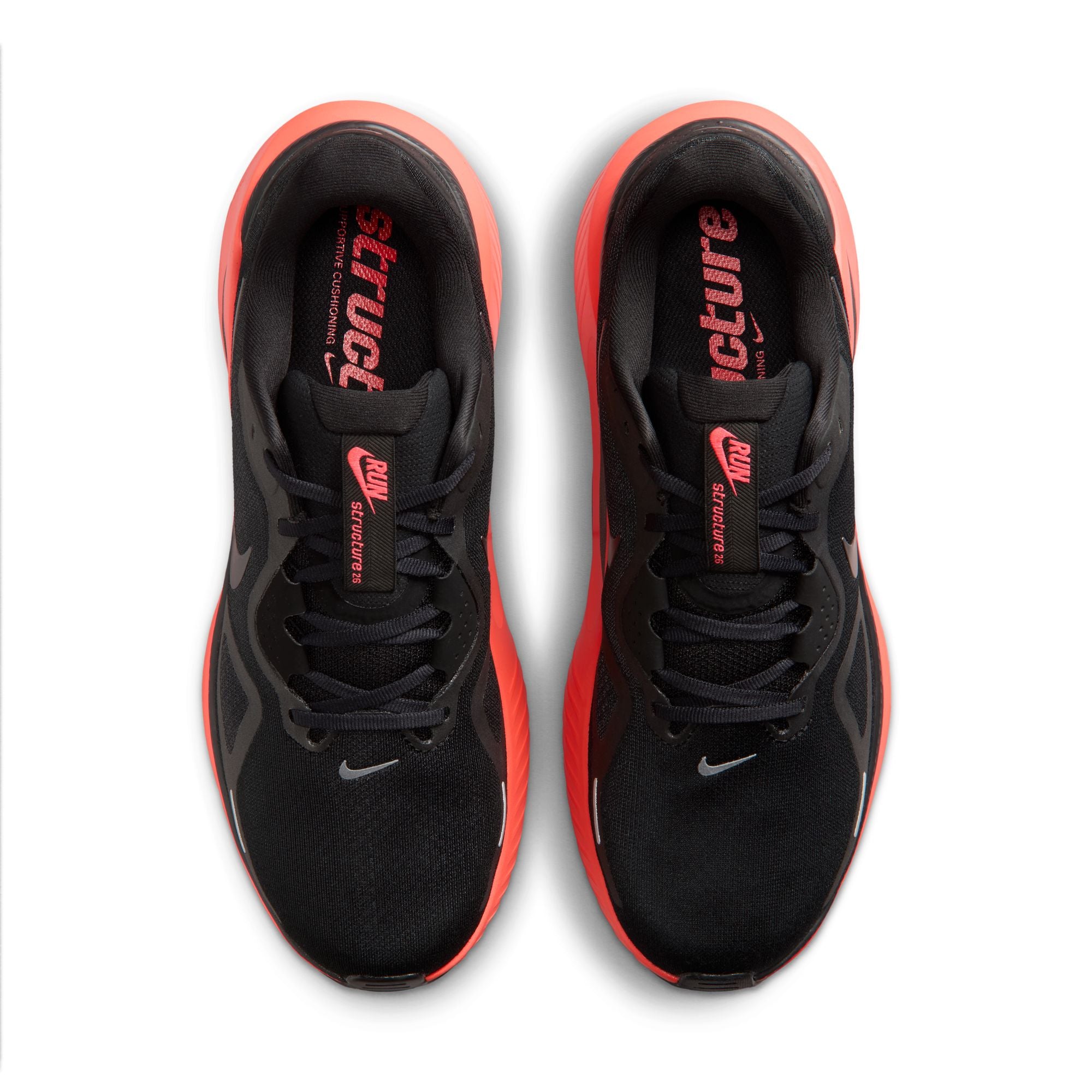 NIKE Structure 26 (Men's) BLACK/MTLC DK GREY-BRT CRIMSON-DK SMOKE GREY