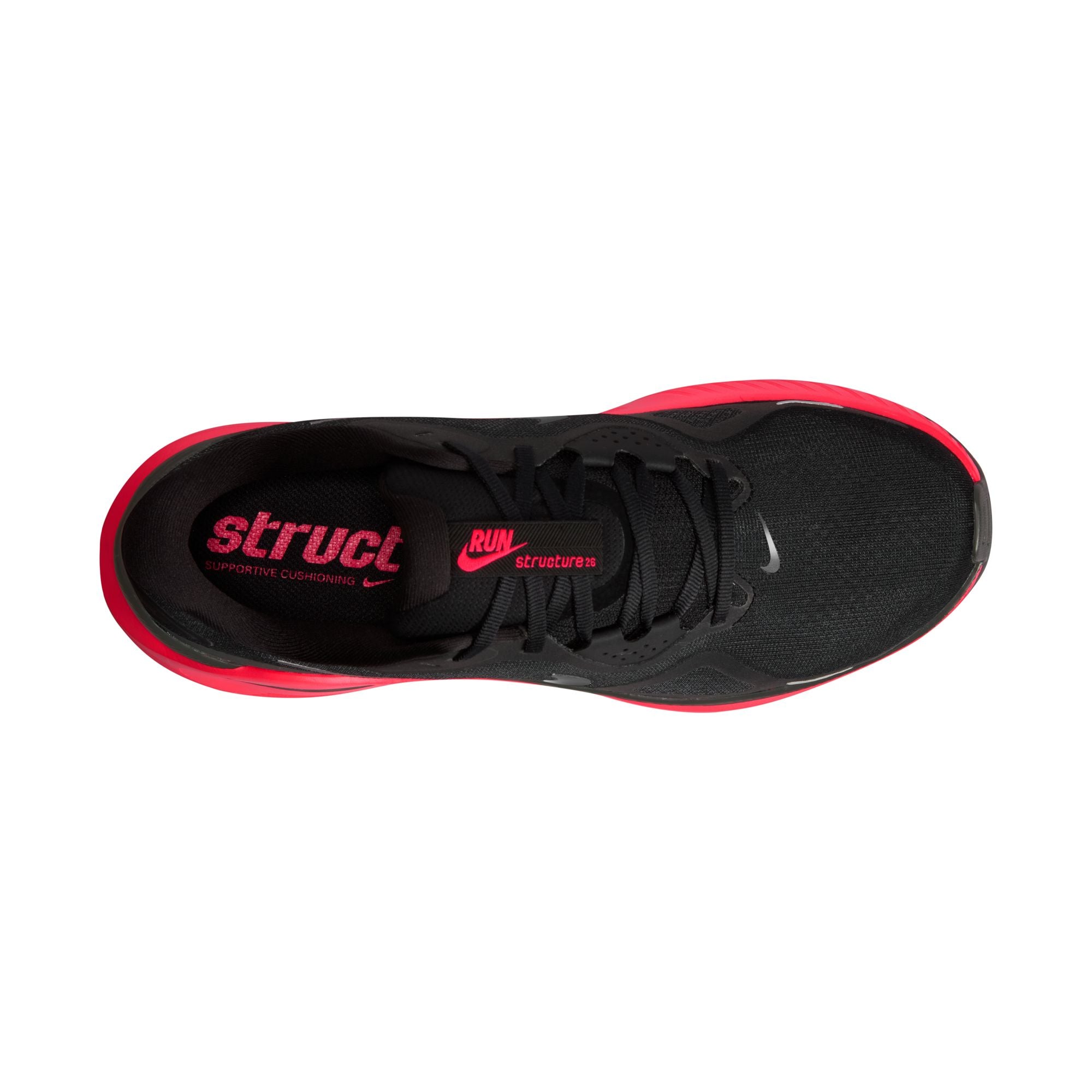 NIKE Structure 26 (Men's) BLACK/MTLC DK GREY-BRT CRIMSON-DK SMOKE GREY