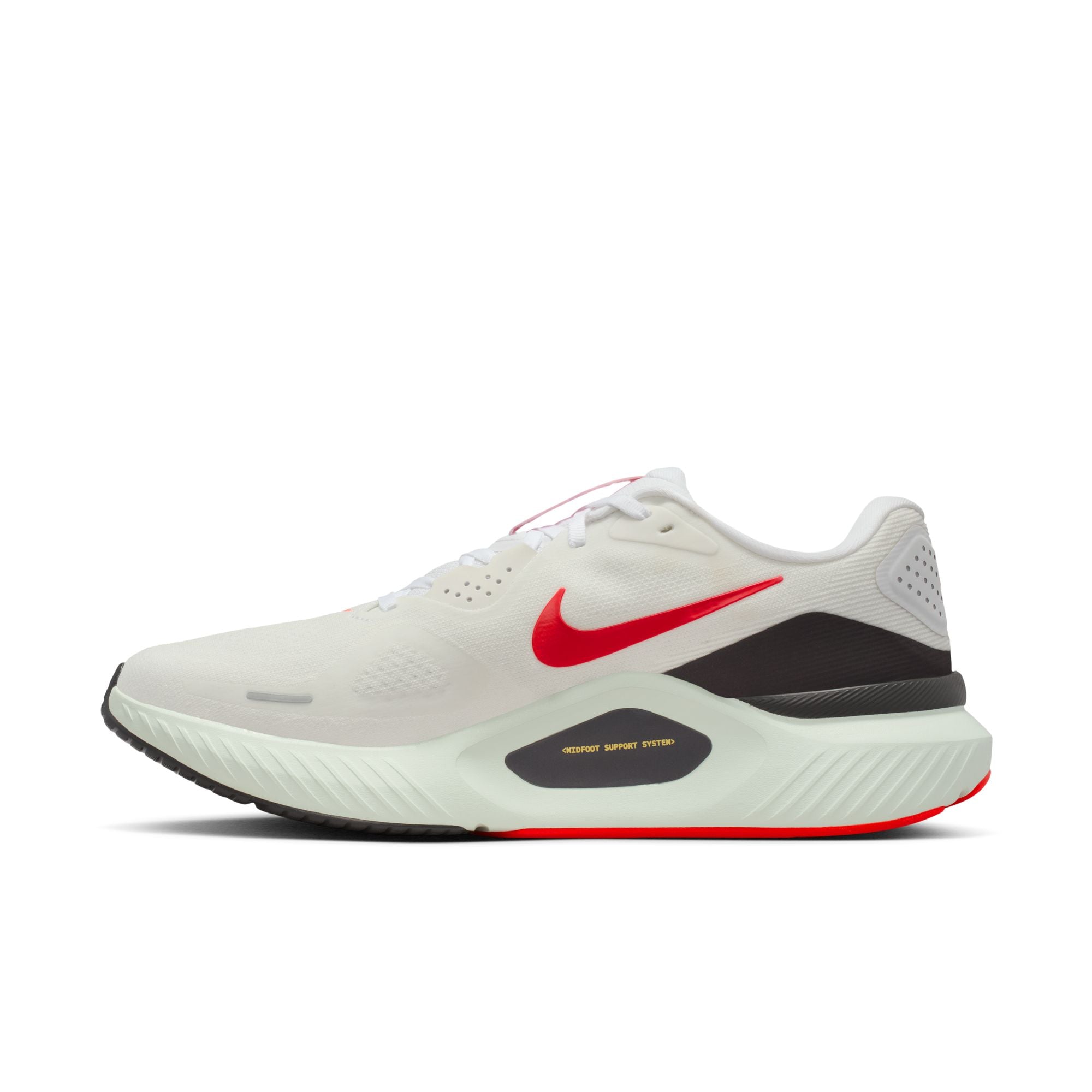 NIKE Structure 26 (Men's) WHITE/BRT CRIMSON-MED ASH-SPRUCE AURA-TOPAZ GOLD