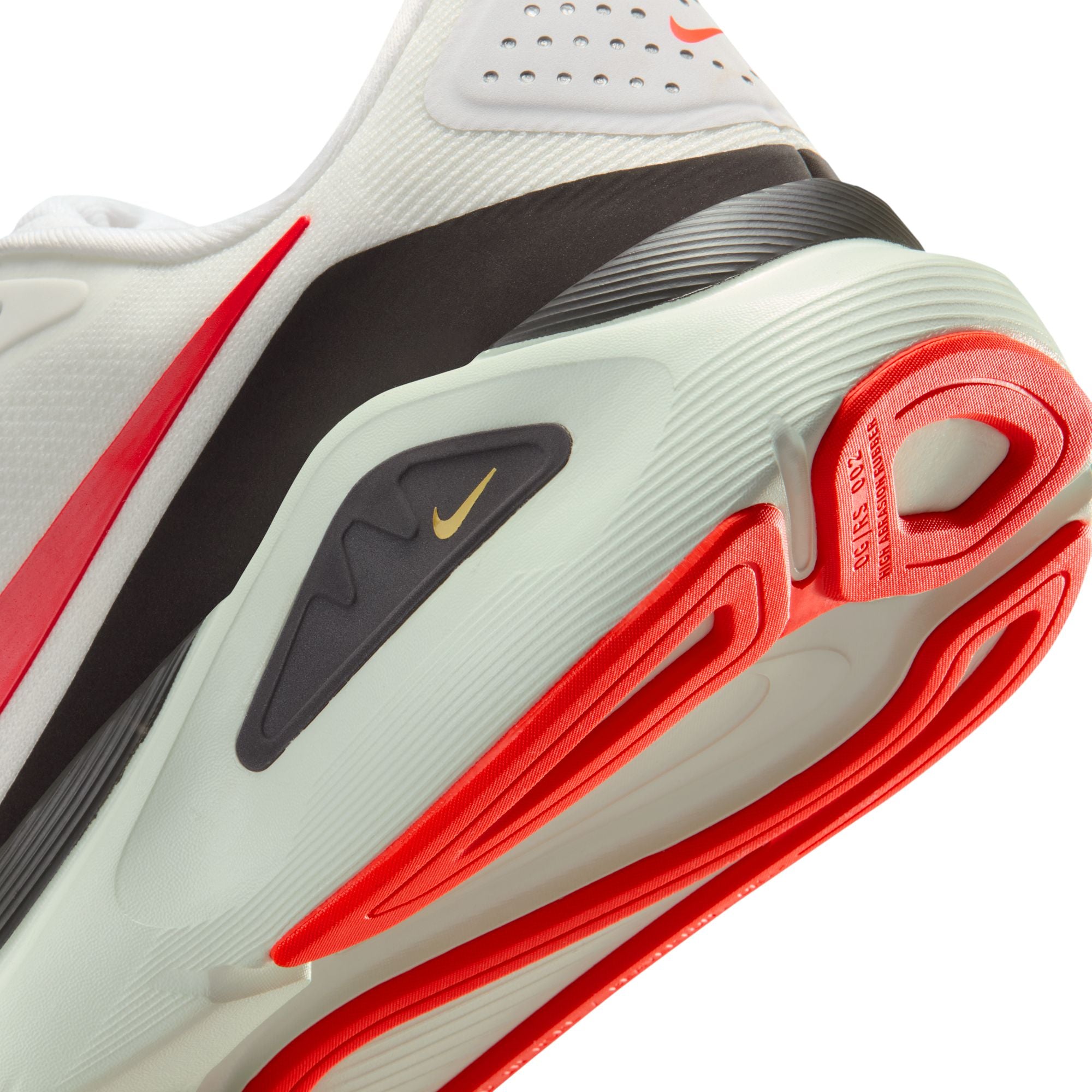 NIKE Structure 26 (Men's) WHITE/BRT CRIMSON-MED ASH-SPRUCE AURA-TOPAZ GOLD