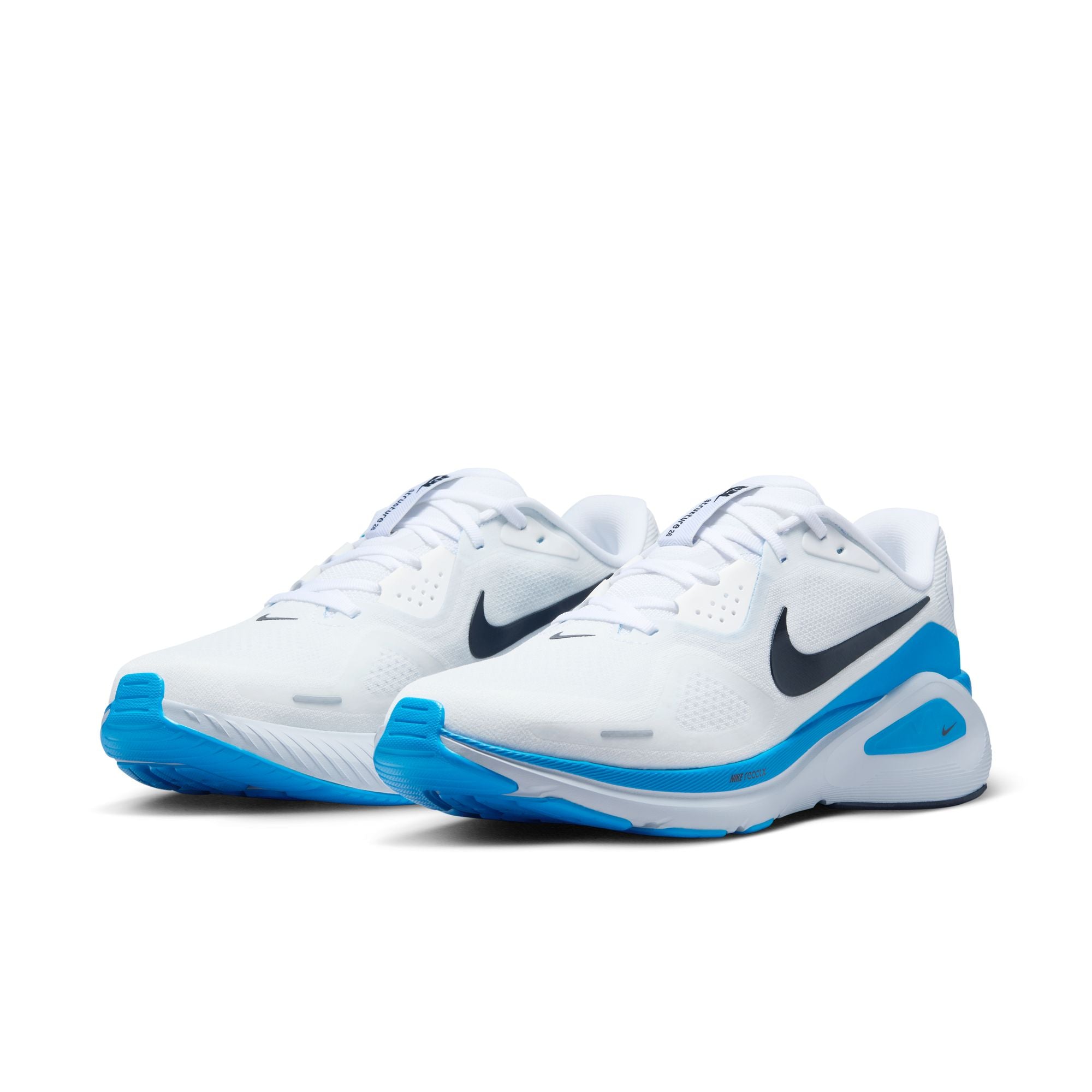 NIKE Structure 26 (Men's) WHITE/BLACK-BLUE HERO-PURE PLATINUM
