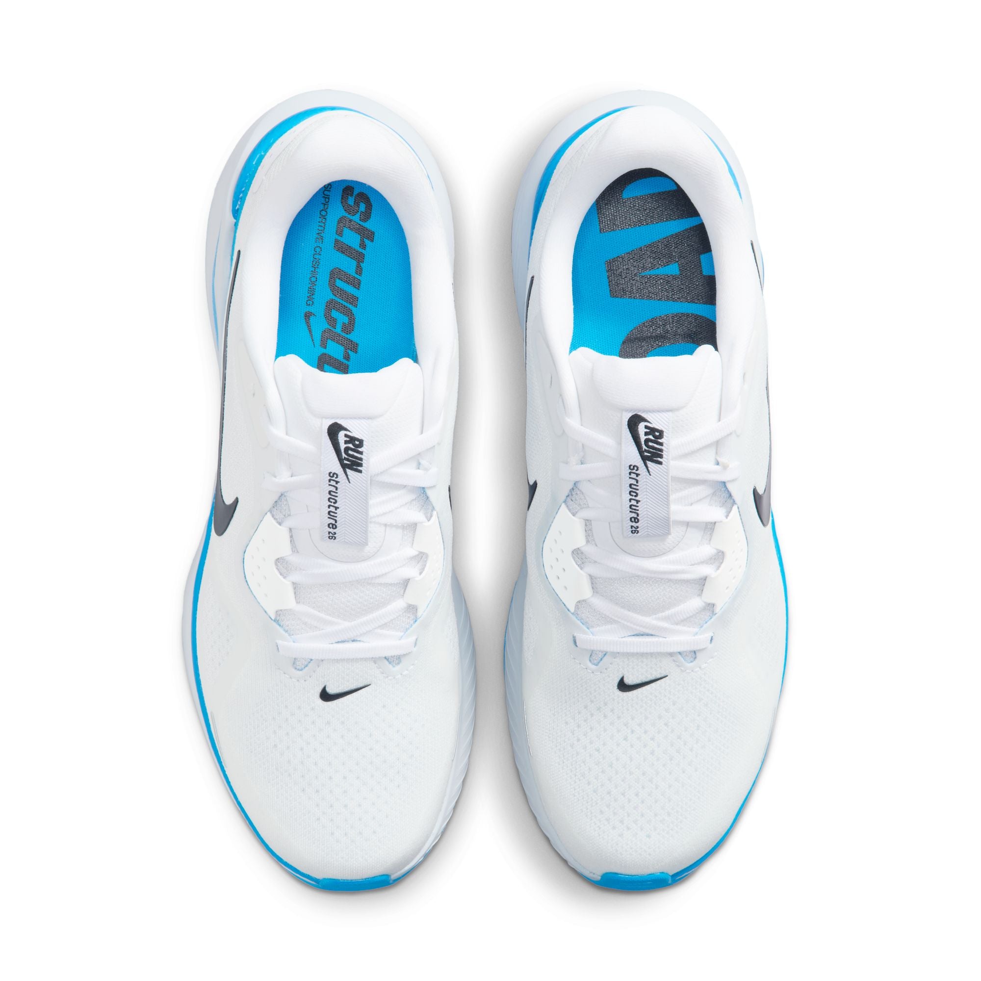 NIKE Structure 26 (Men's) WHITE/BLACK-BLUE HERO-PURE PLATINUM