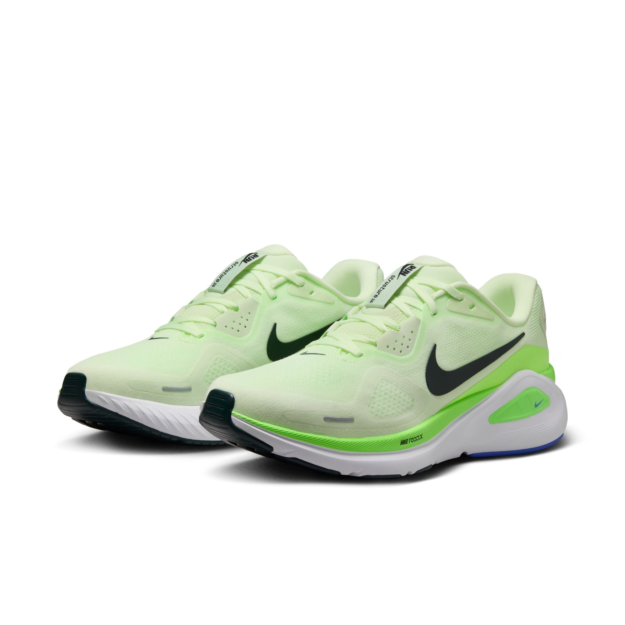 NIKE Structure 26 (Men's) VOLT TINT/BLACK SPRUCE-LIME BLAST-SAPPHIRE-WHITE