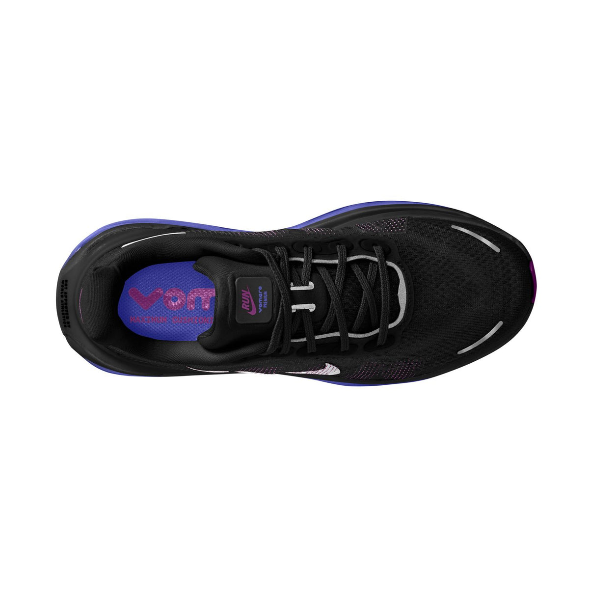 NIKE Vomero Premium (Women's) BLACK/METALLIC SILVER-PERSIAN VIOLET