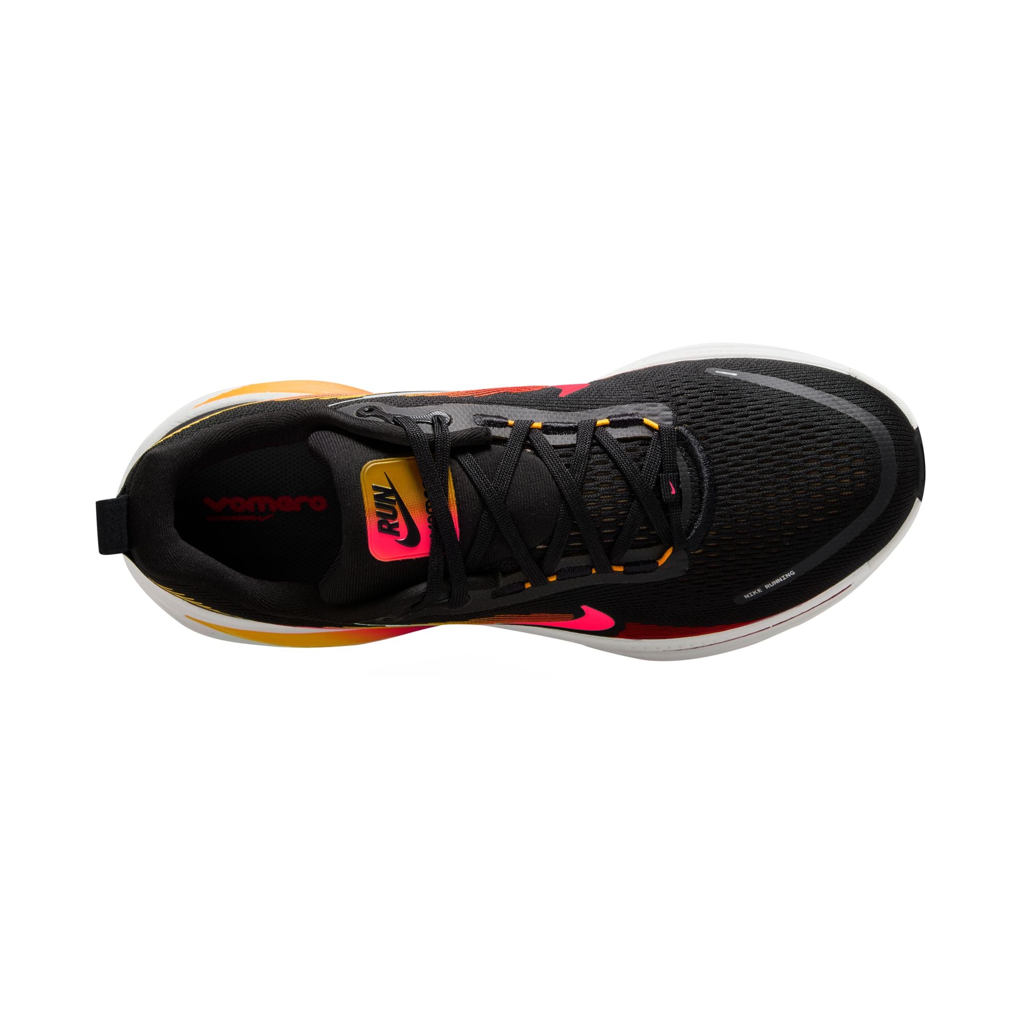 NIKE Vomero 18 (Men's) BLACK/BRT CRIMSON-LT CRIMSON-TOPAZ GOLD-WHITE-TEAM RED