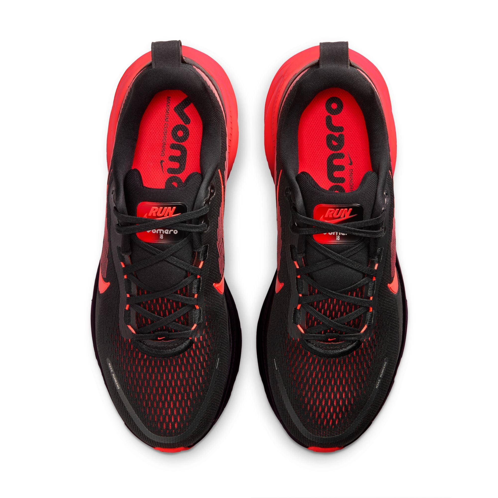 NIKE Vomero 18 (Men's) BLACK/BRT CRIMSON-UNIV RED-ANTHRACITE