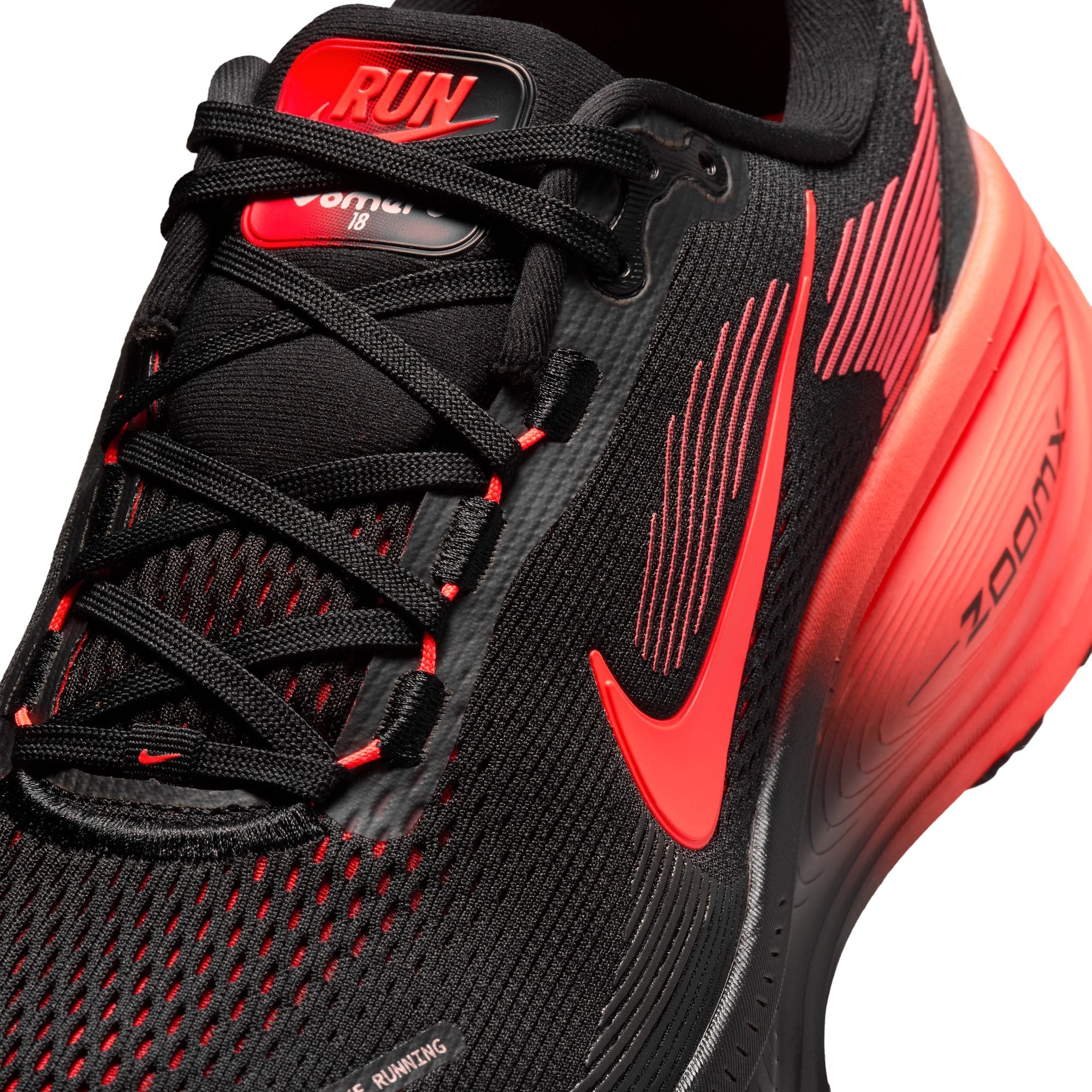 NIKE Vomero 18 (Men's) BLACK/BRT CRIMSON-UNIV RED-ANTHRACITE