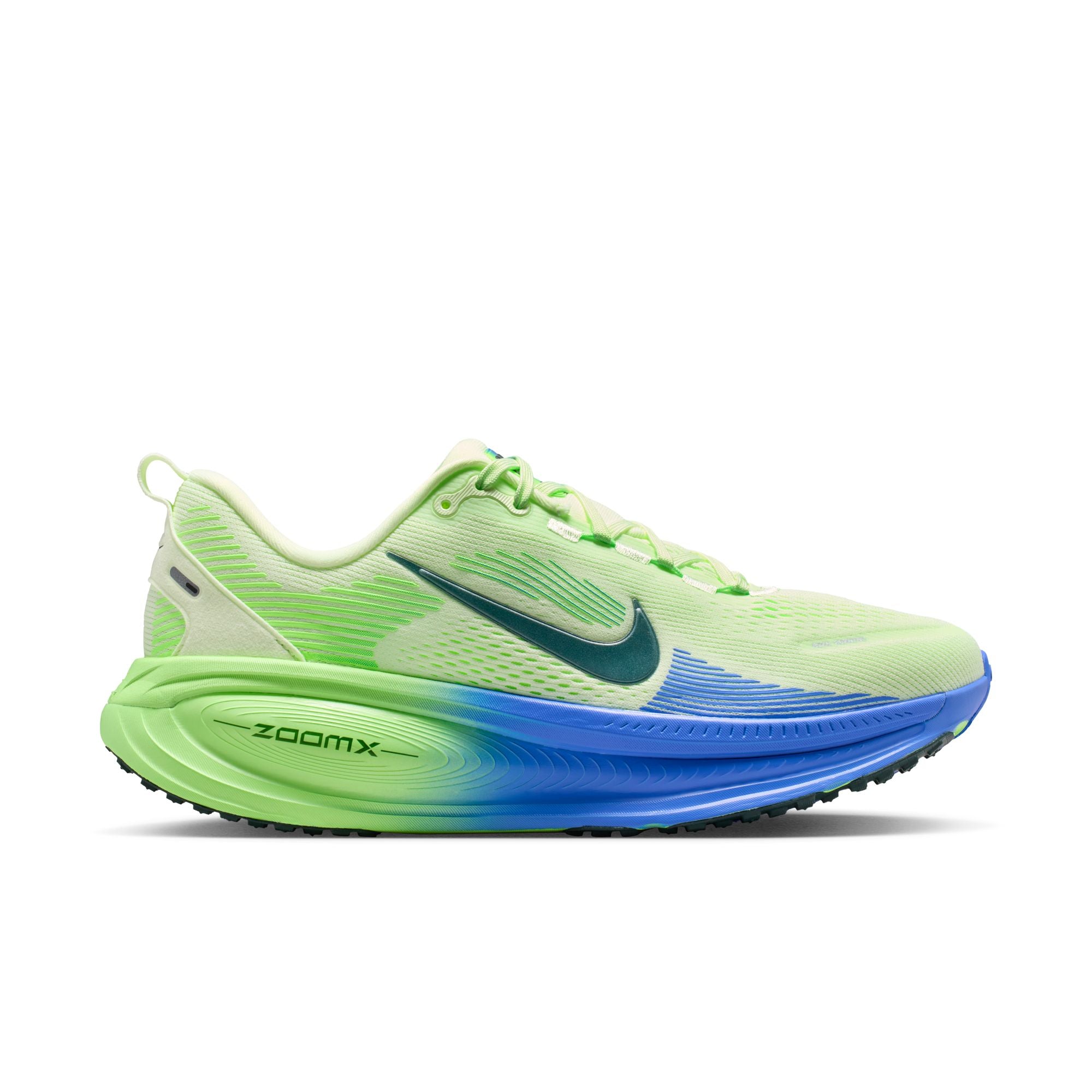 NIKE Vomero 18 (Men's) WHITE/BLACK SPRUCE-VOLT TINT-SAPPHIRE-LIME