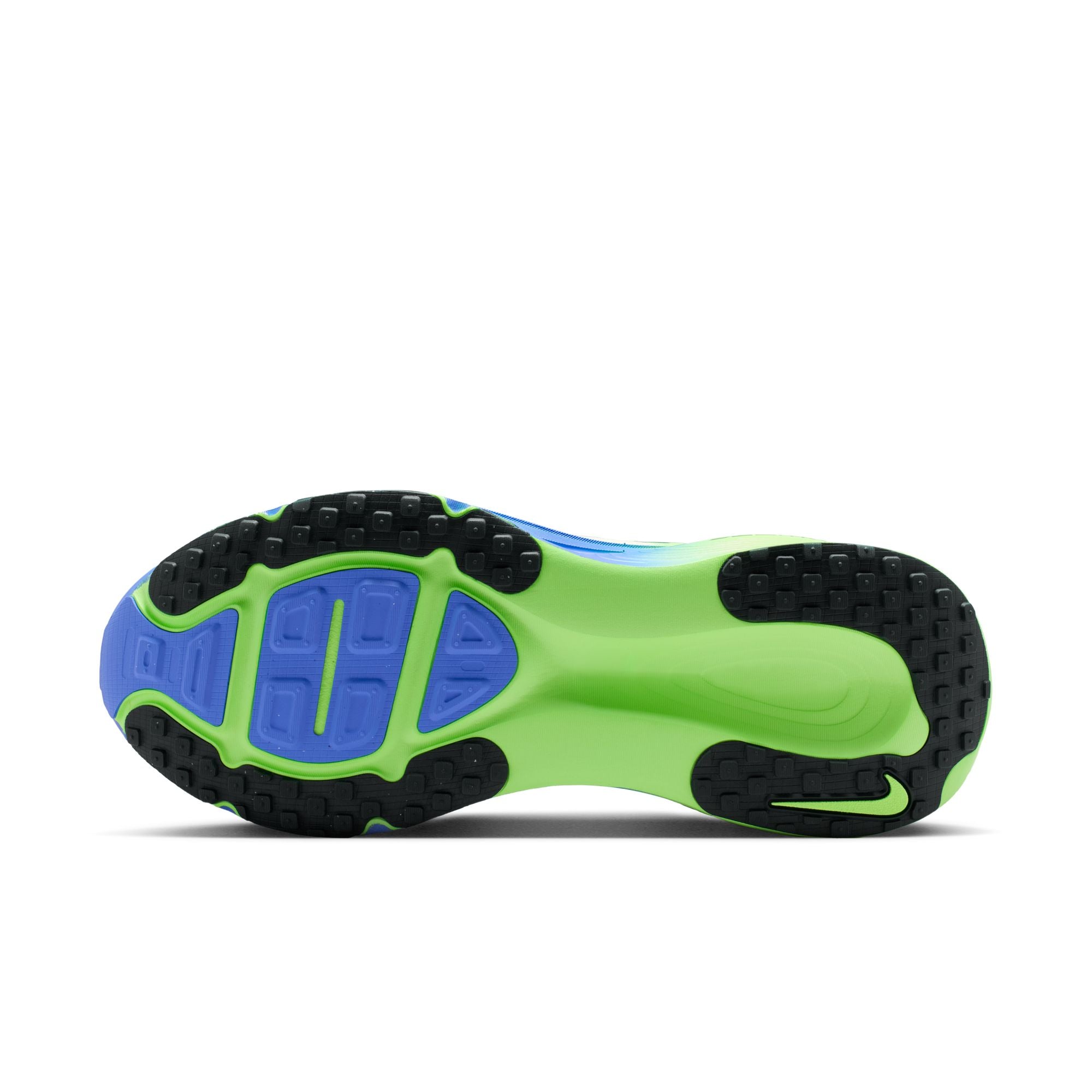 NIKE Vomero 18 (Men's) WHITE/BLACK SPRUCE-VOLT TINT-SAPPHIRE-LIME BLAST
