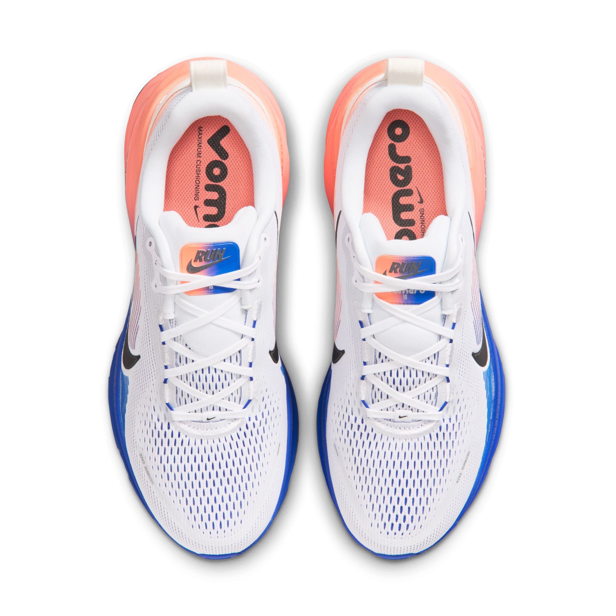 NIKE Vomero 18 (Men's) WHITE/BLACK-RACER BLUE-ATOMIC PINK