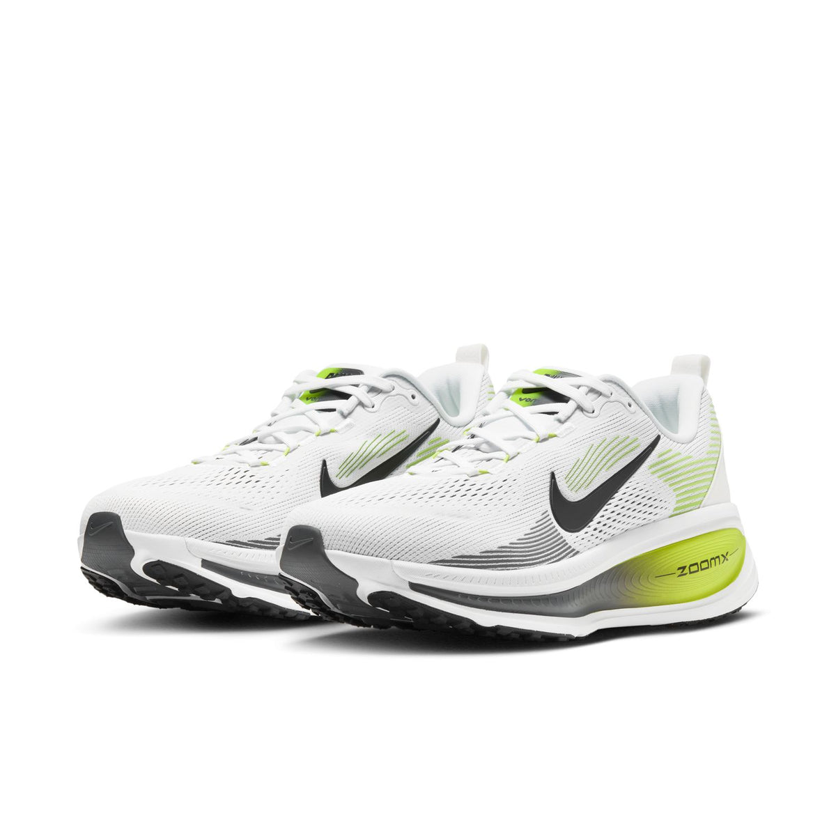 NIKE Vomero 18 (Men's) WHITE/BLACK-LEMON VENOM-DARK GREY