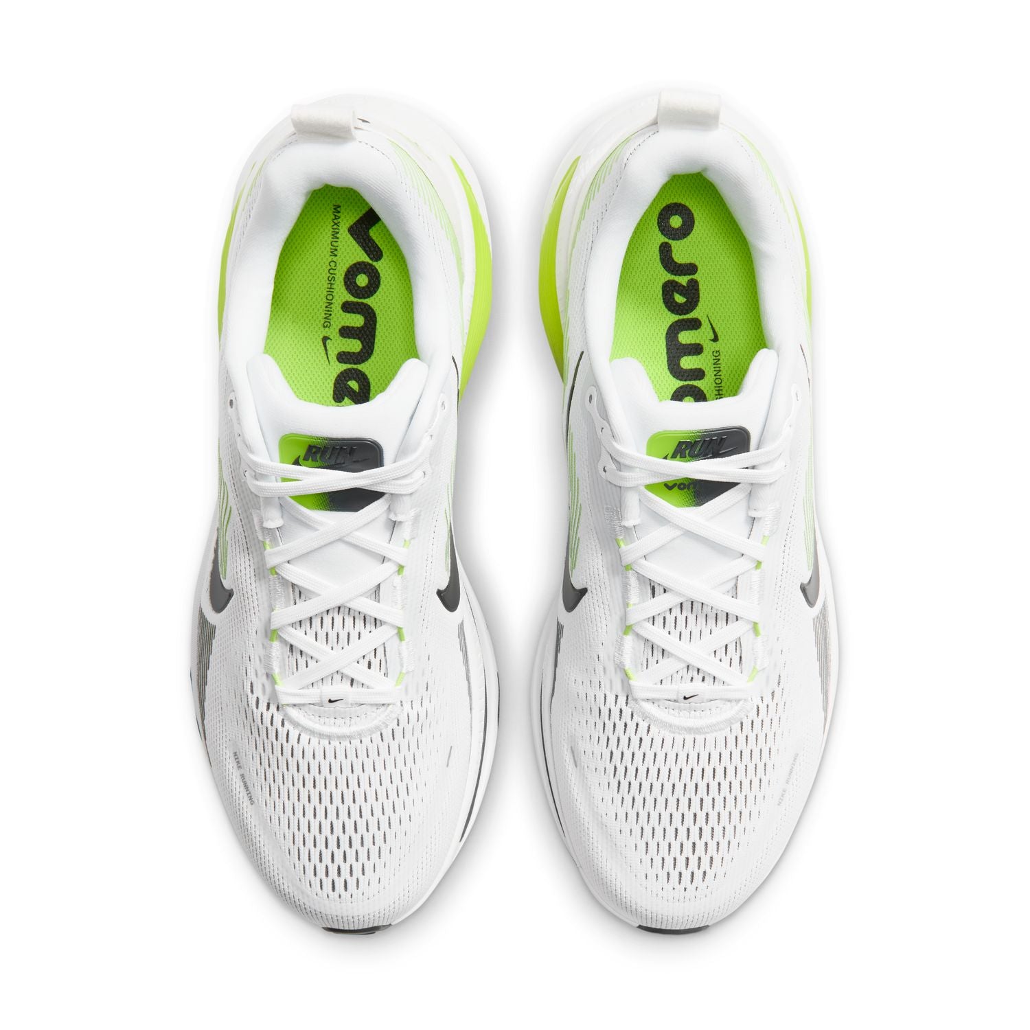 NIKE Vomero 18 (Men's) WHITE/BLACK-LEMON VENOM-DARK GREY – Runtrip