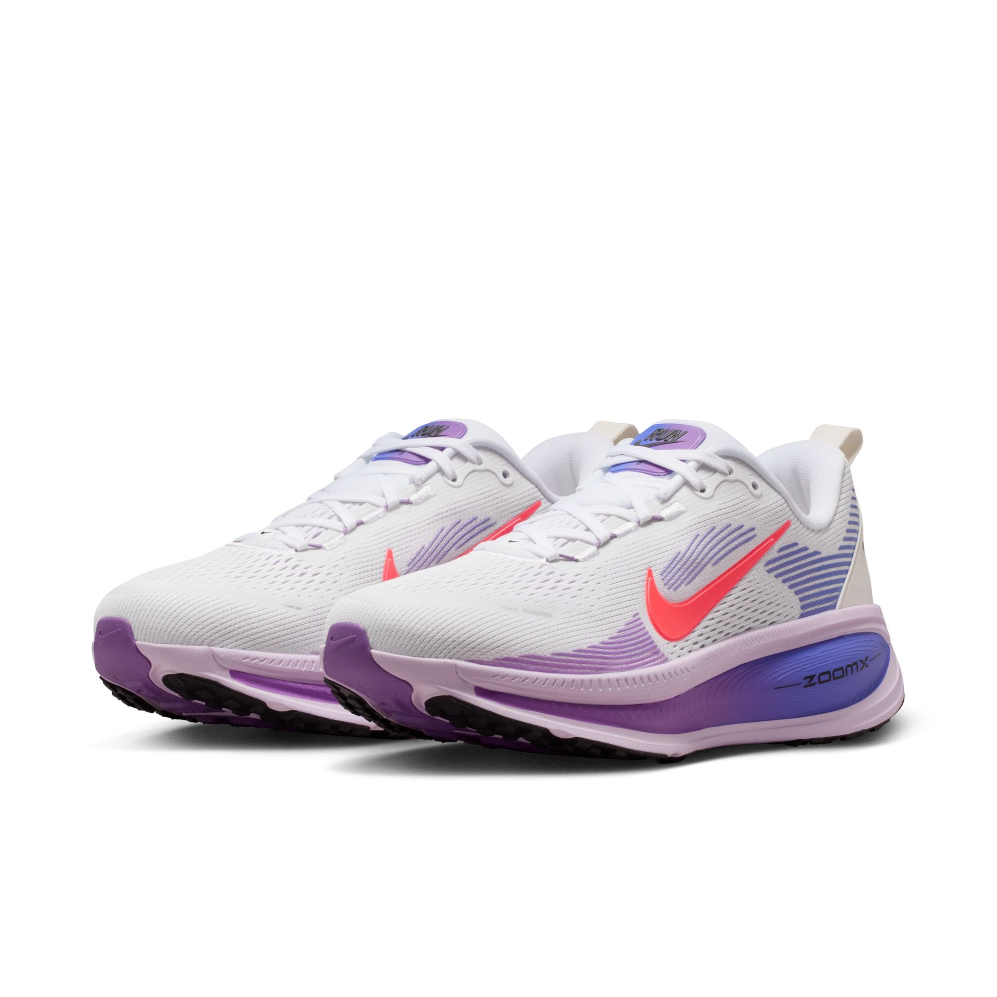 NIKE Vomero 18 (Women's) White/Violet Mist/Sapphire/Hot Lava