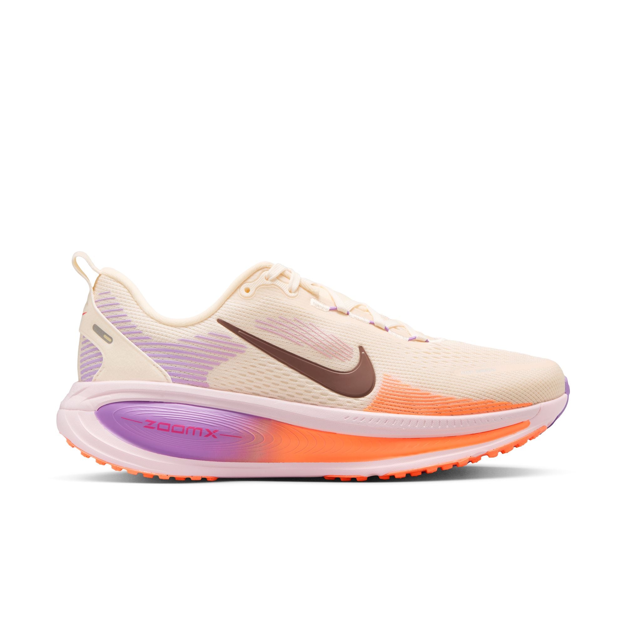NIKE Vomero 18 (Women's) CHALK/TATTOO-PINK FOAM-BRT VIOLET-ORANGE PULSE-SAIL