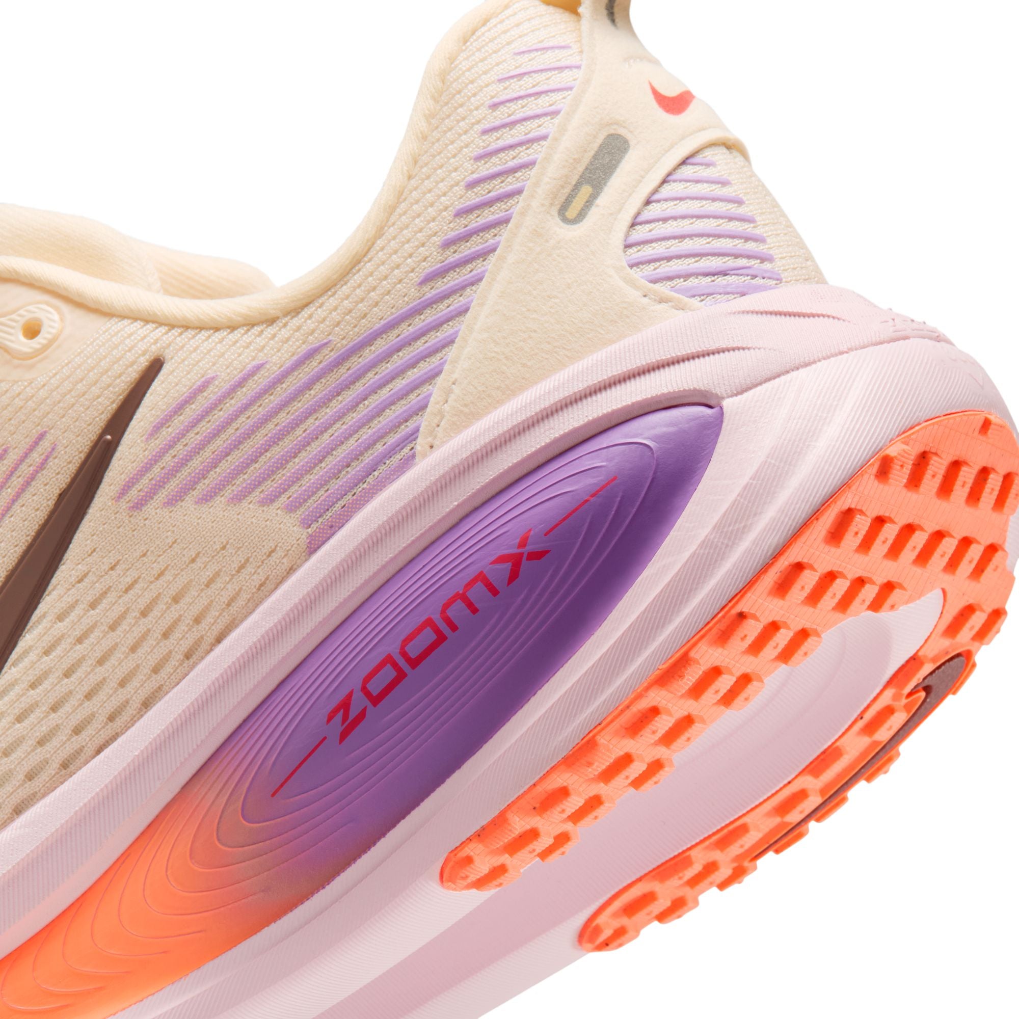 NIKE Vomero 18 (Women's) CHALK/TATTOO-PINK FOAM-BRT VIOLET-ORANGE PULSE-SAIL