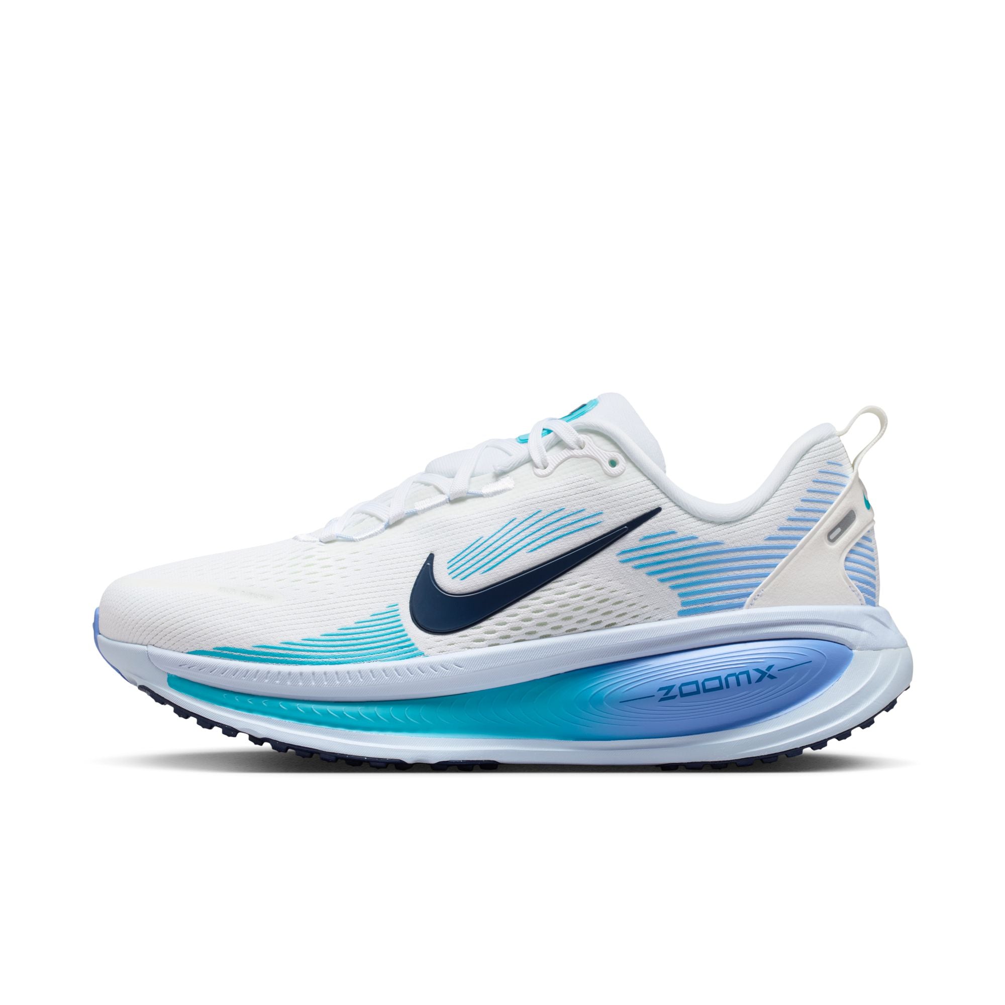 NIKE Vomero 18 (Women's) WHITE/MIDNIGHT NAVY-BLUE FURY-ROYAL PULSE-HYDROGEN BLUE-BARELY GREEN