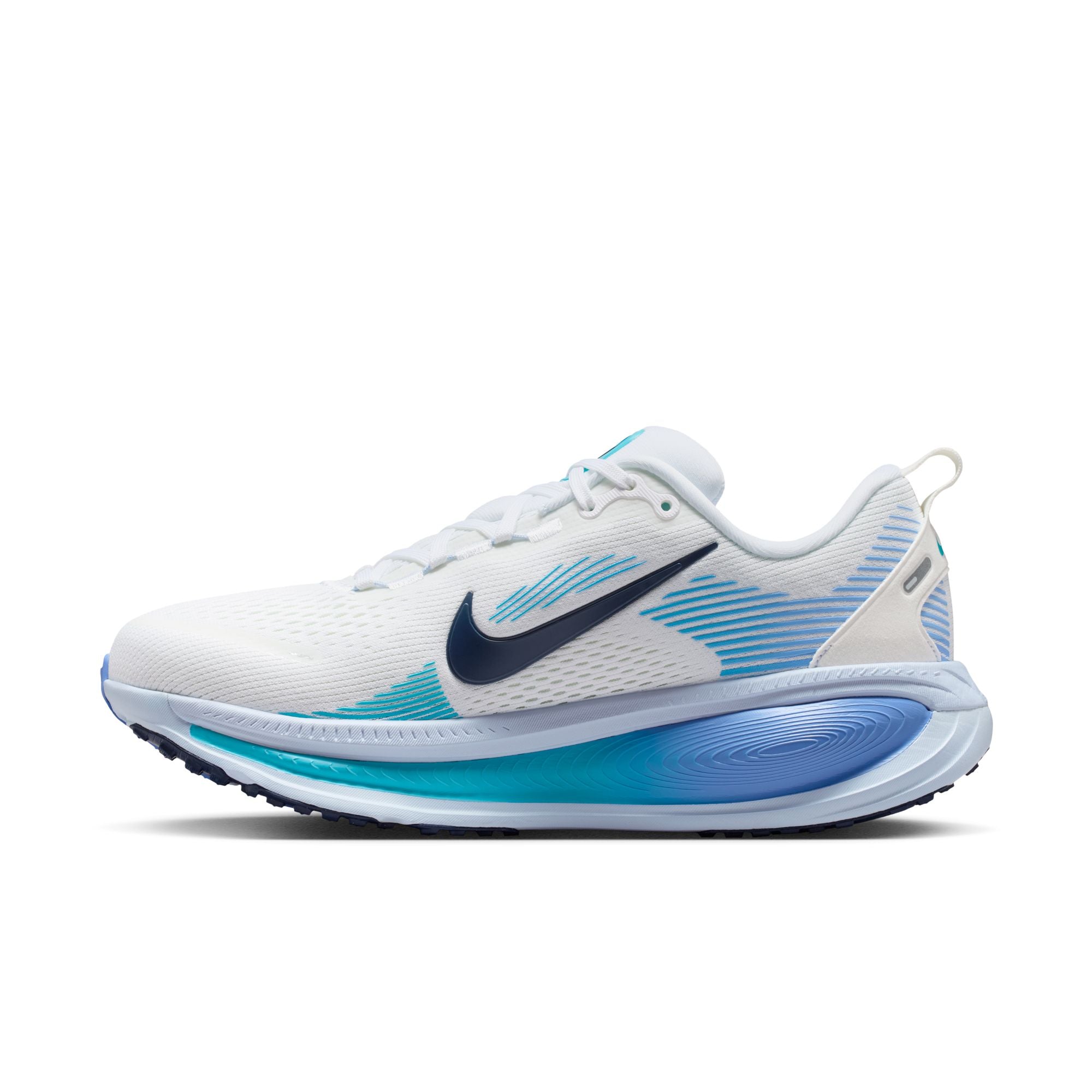 NIKE Vomero 18 (Women's) WHITE/MIDNIGHT NAVY-BLUE FURY-ROYAL PULSE-HYDROGEN BLUE-BARELY GREEN