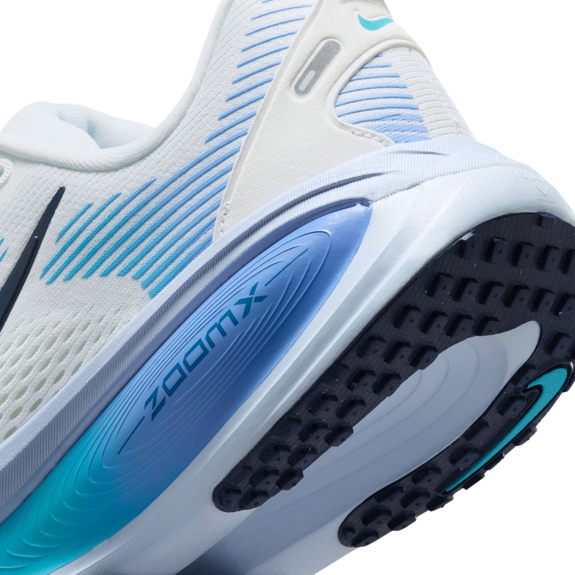NIKE Vomero 18 (Women's) WHITE/MIDNIGHT NAVY-BLUE FURY-ROYAL PULSE-HYDROGEN BLUE-BARELY GREEN