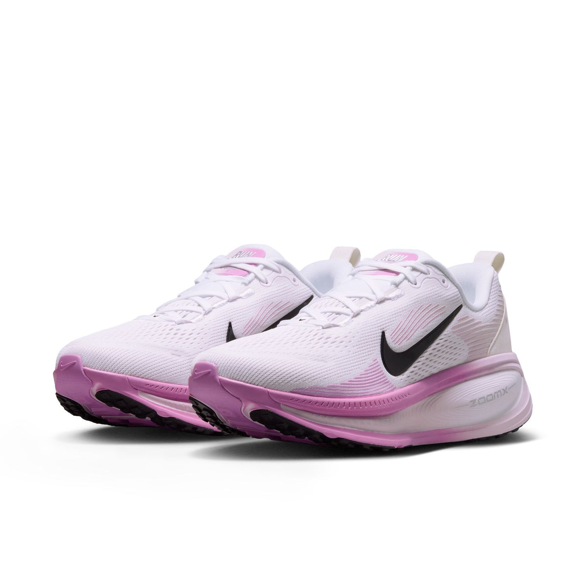 NIKE Vomero 18 (Women's) WHITE/BLACK-BLEACHED LILAC-LT MAGENTA