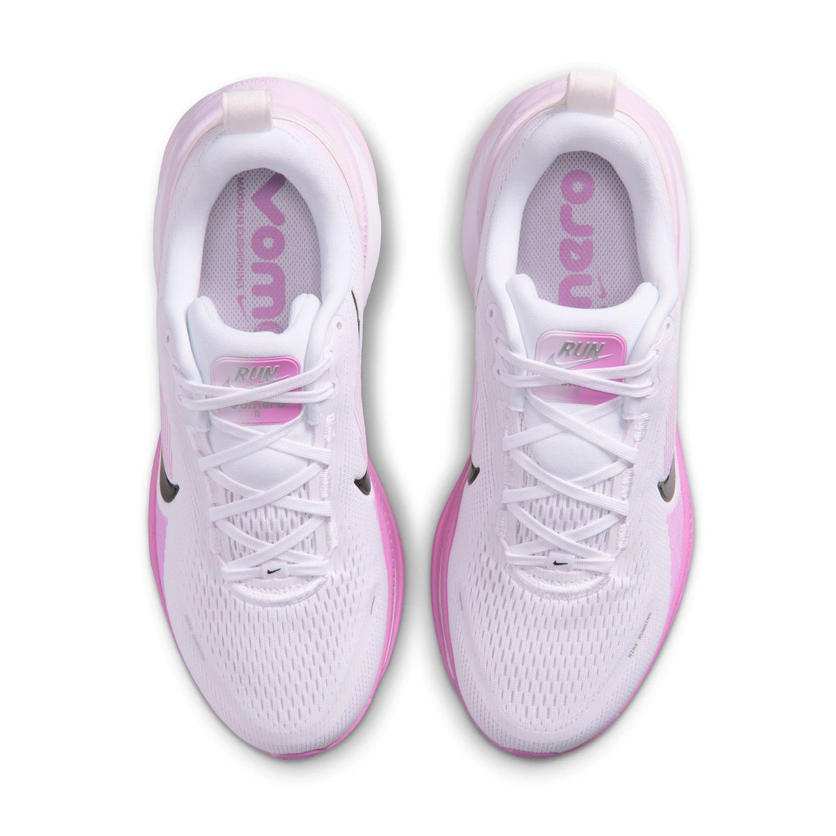 NIKE Vomero 18 (Women's) WHITE/BLACK-BLEACHED LILAC-LT MAGENTA