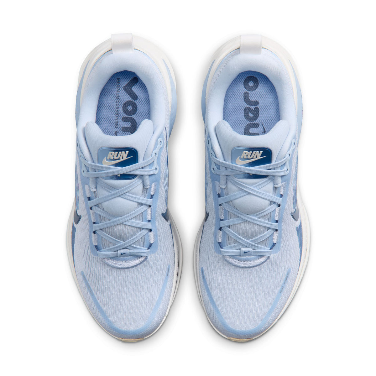 NIKE Vomero 18 (Women's) HYDROGEN BLUE/MYSTIC NAVY-ALUMINUM-SUMMIT WHITE-BARELY ORANGE