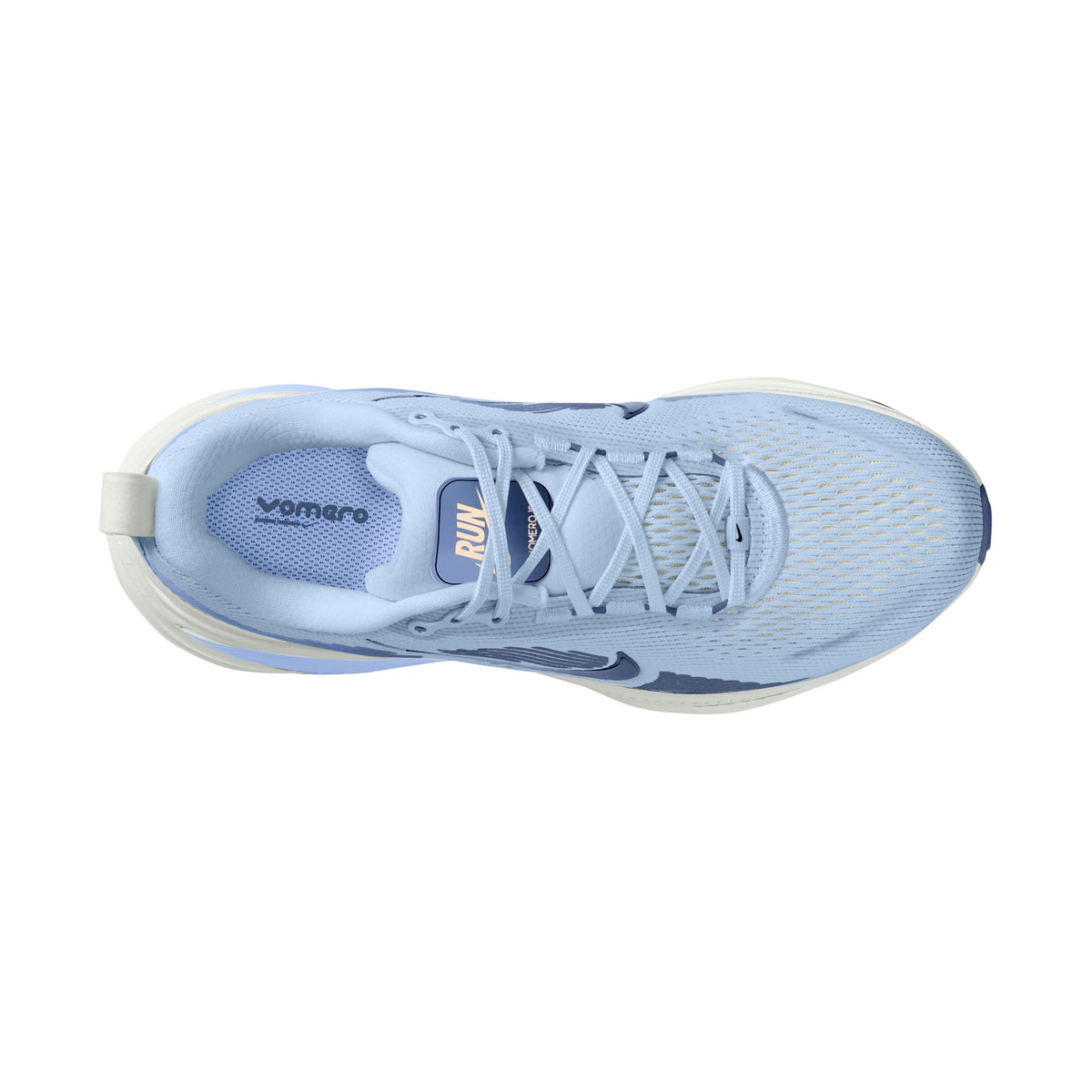 NIKE Vomero 18 (Women's) HYDROGEN BLUE/MYSTIC NAVY-ALUMINUM-SUMMIT WHITE-BARELY ORANGE