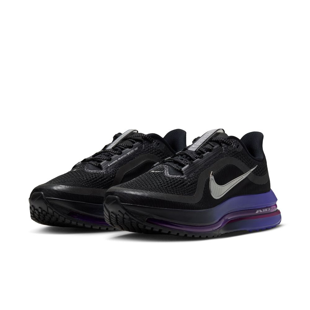 NIKE Pegasus Premium (Women's) BLACK/METALLIC SILVER-DARK CONCORD