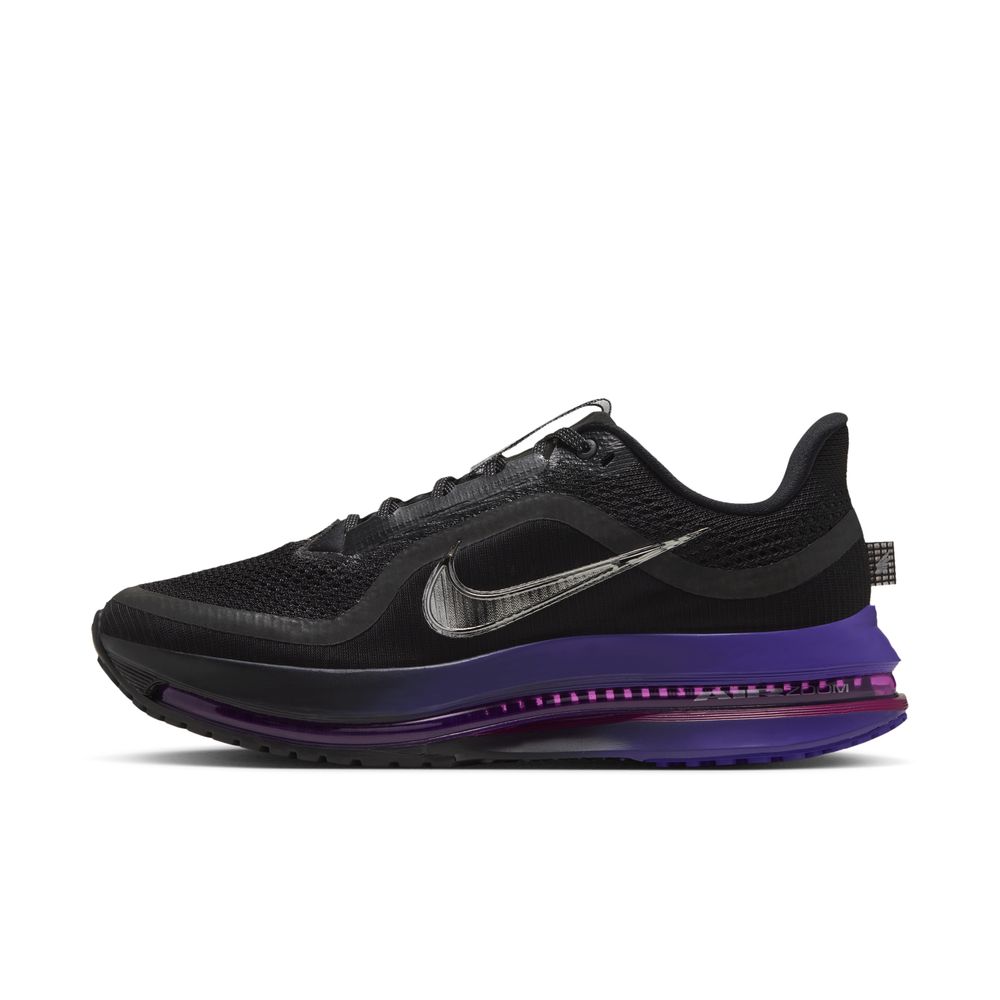 NIKE Pegasus Premium (Women's) BLACK/METALLIC SILVER-DARK CONCORD