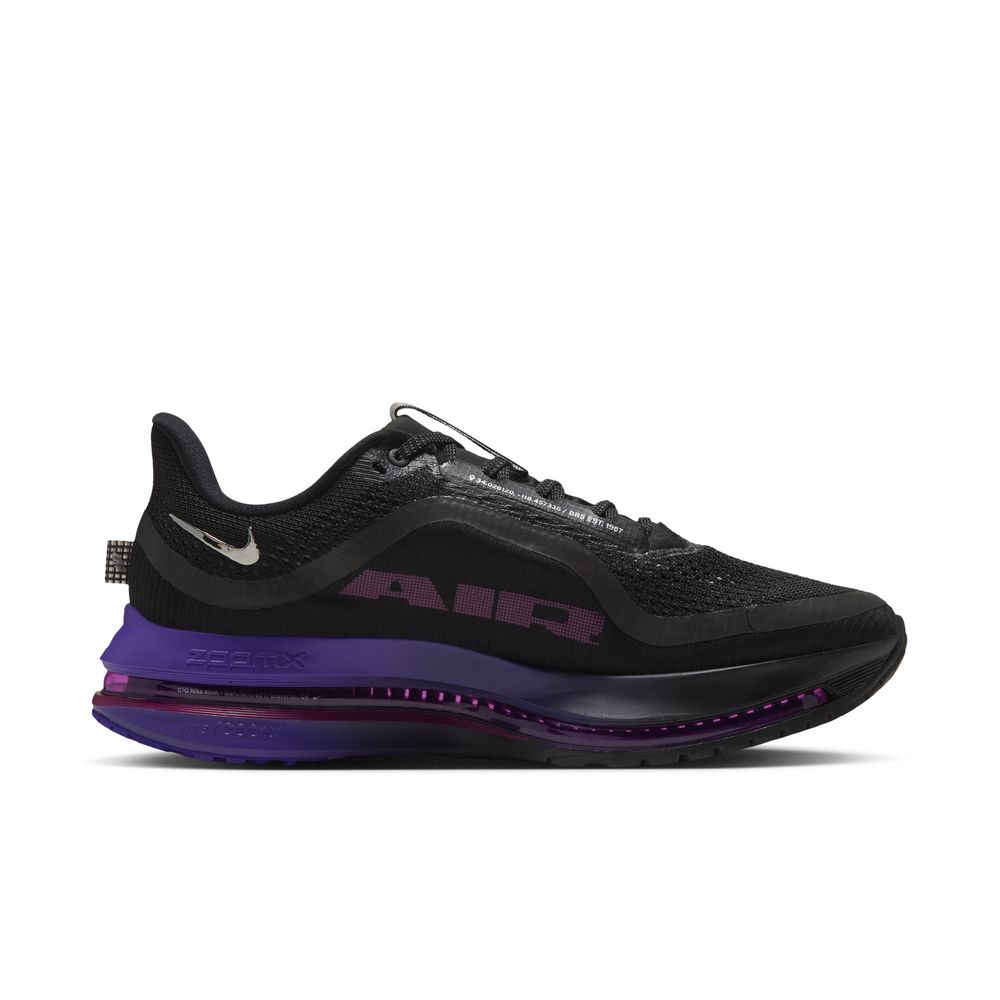 NIKE Pegasus Premium (Women's) BLACK/METALLIC SILVER-DARK CONCORD