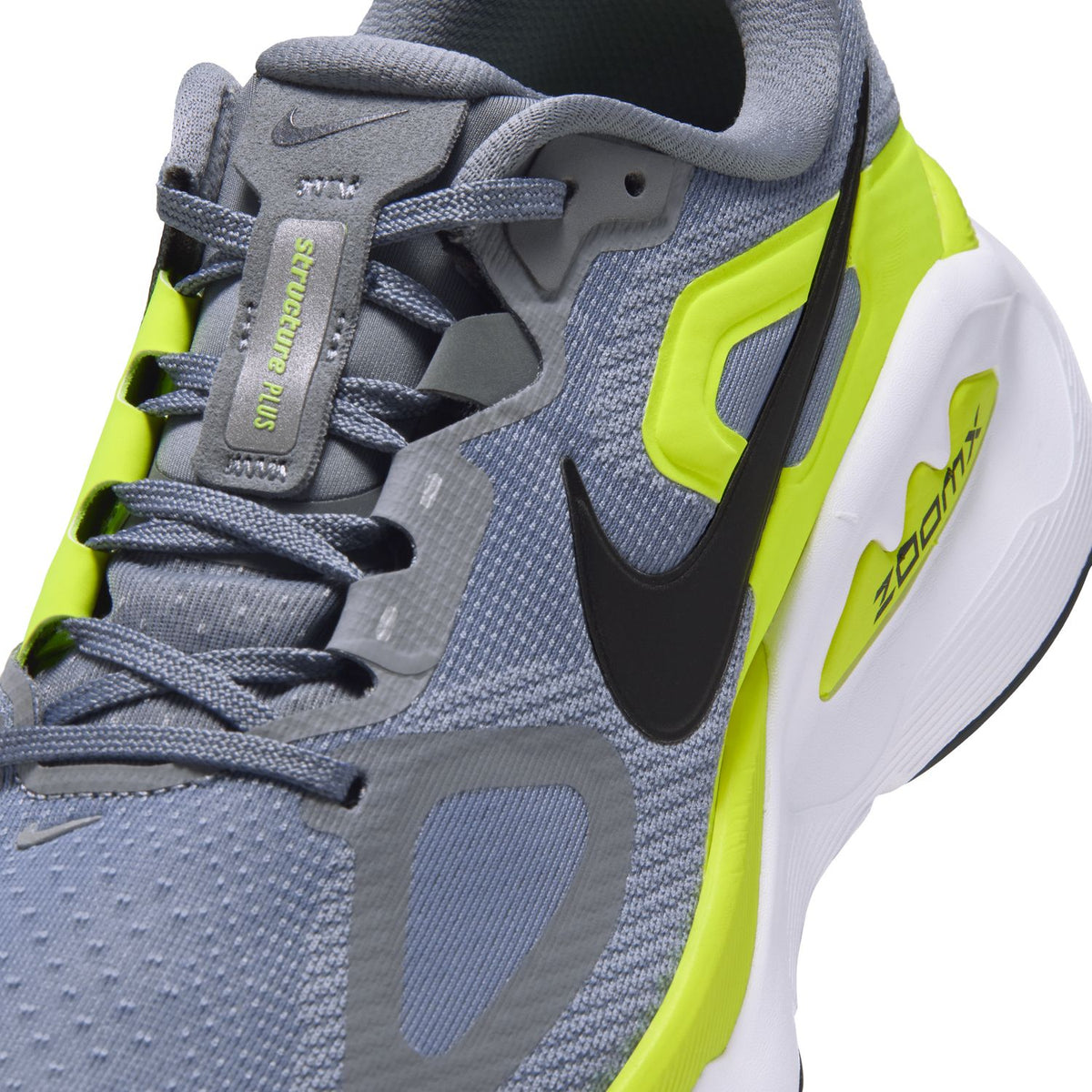 NIKE Structure Plus (Men's) COOL GREY/BLACK-LEMON VENOM-WHITE