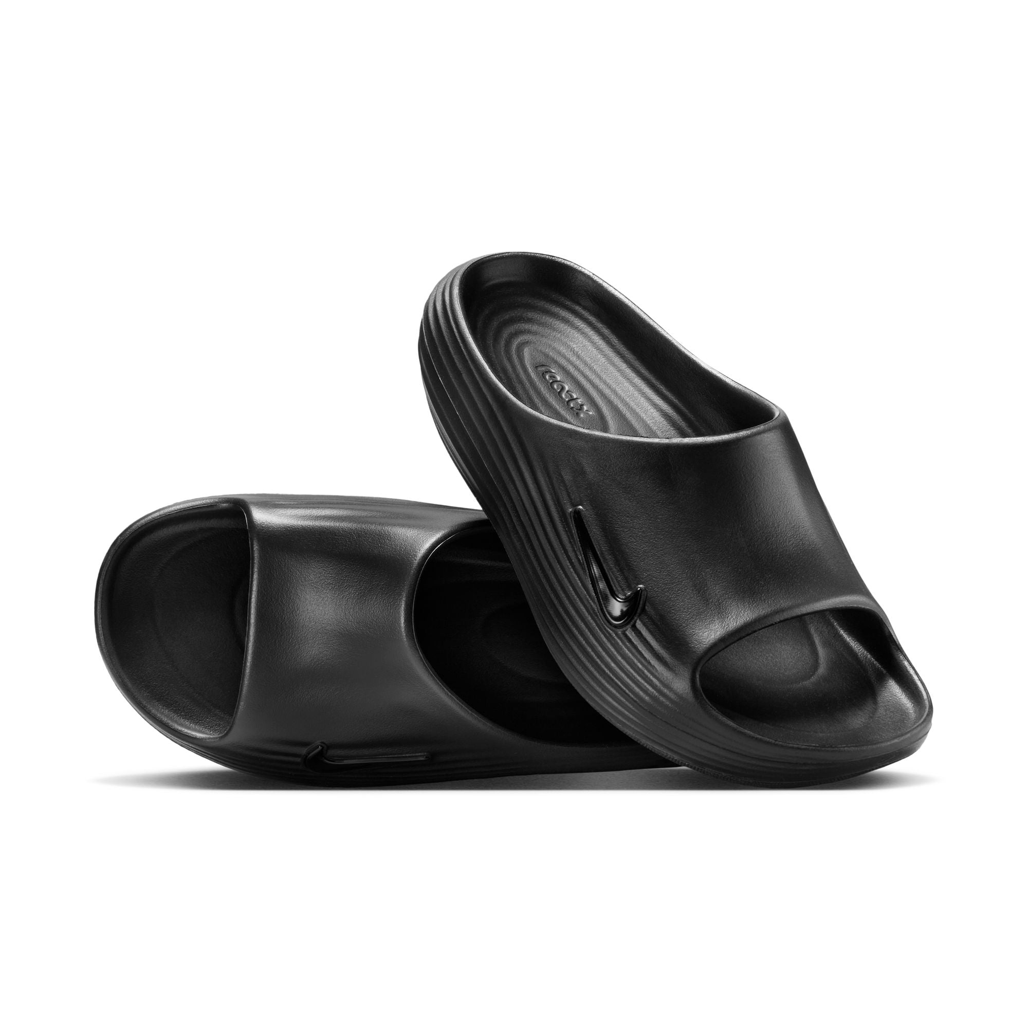NIKE ReactX Rejuven8 SLIDE (Women's) BLACK/BLACK-BLACK