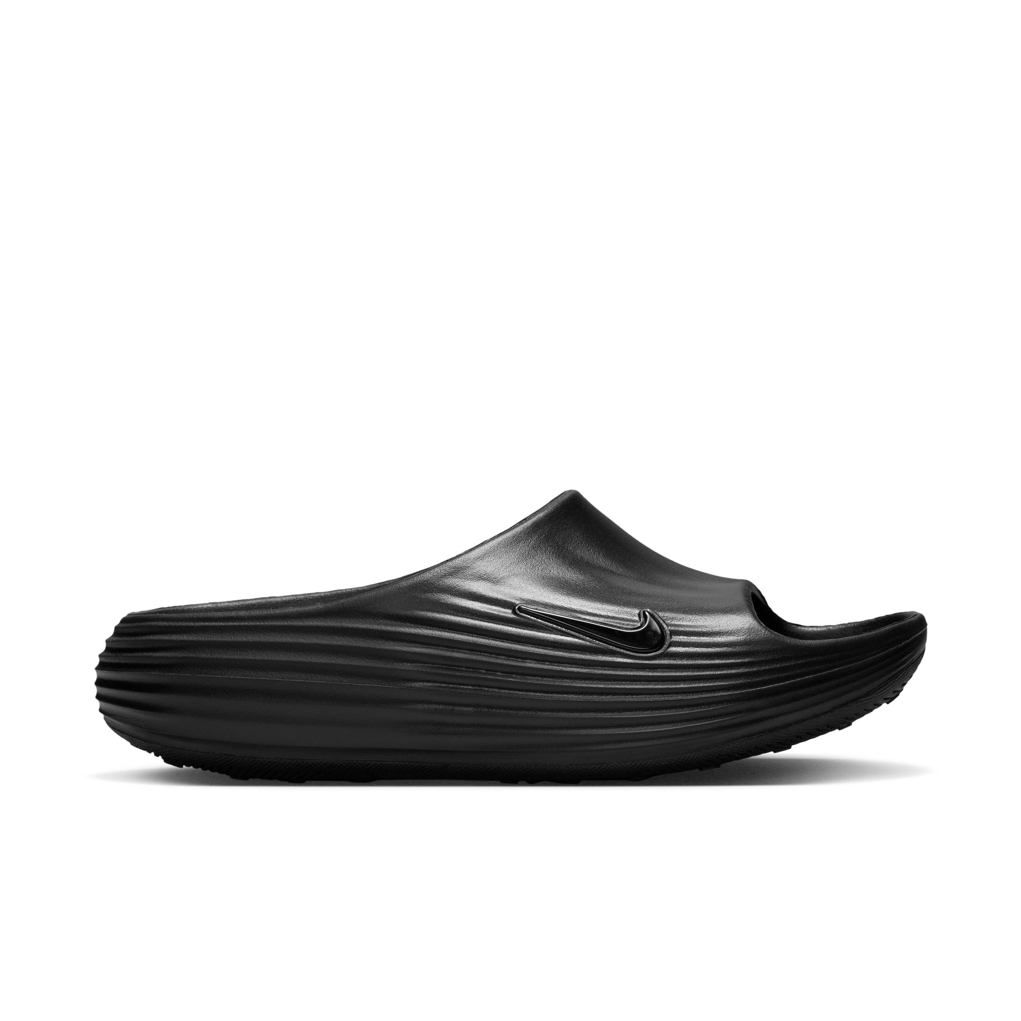 NIKE ReactX Rejuven8 SLIDE (Women's) BLACK/BLACK-BLACK