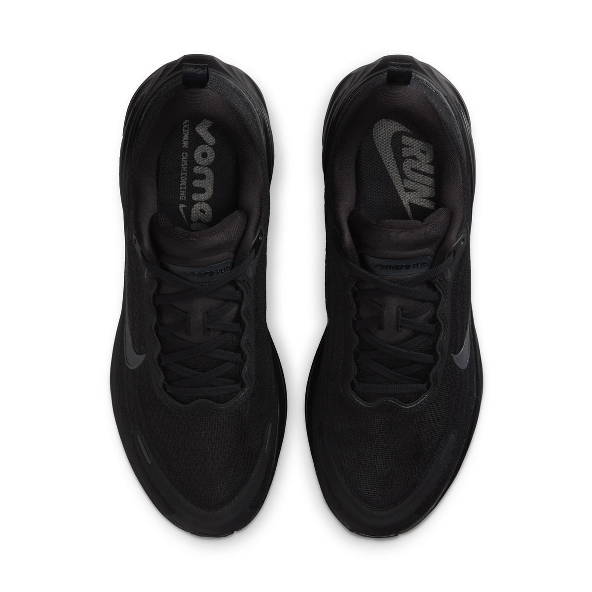 NIKE Vomero Plus (Men's) BLACK/DARK SMOKE GREY-METALLIC DARK GREY-COOL GREY
