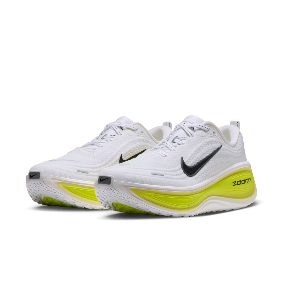 NIKE Vomero Plus (Men's) WHITE/BLACK-LEMON VENOM-ELECTRIC YELLOW