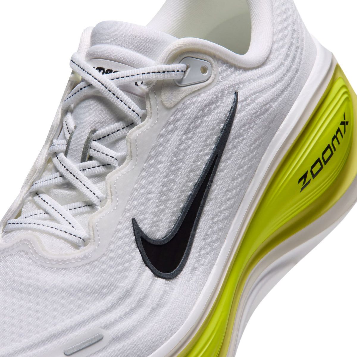 NIKE Vomero Plus (Men's) WHITE/BLACK-LEMON VENOM-ELECTRIC YELLOW