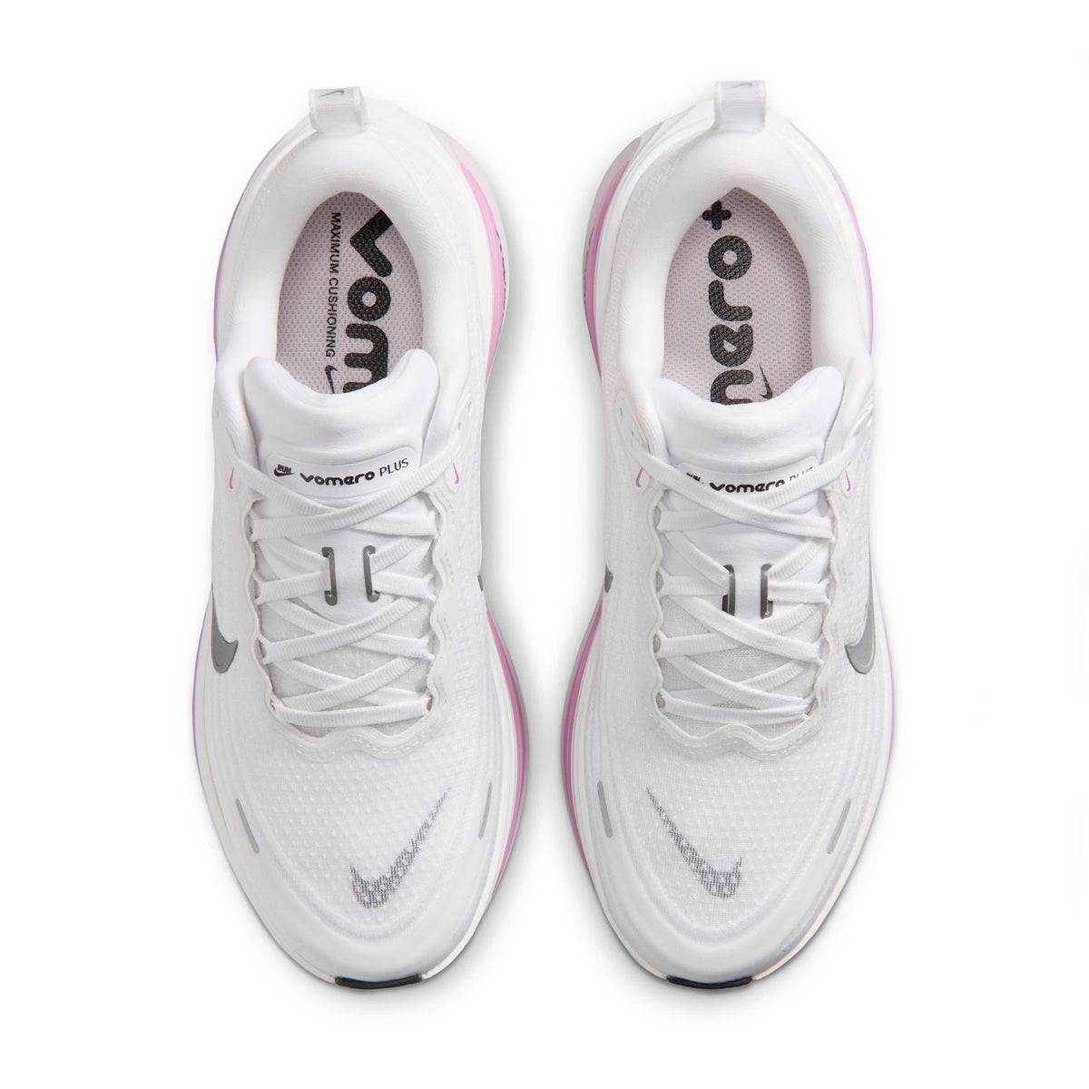 NIKE Vomero Plus (Women's) WHITE/METALLIC SILVER-BLEACHED LILAC