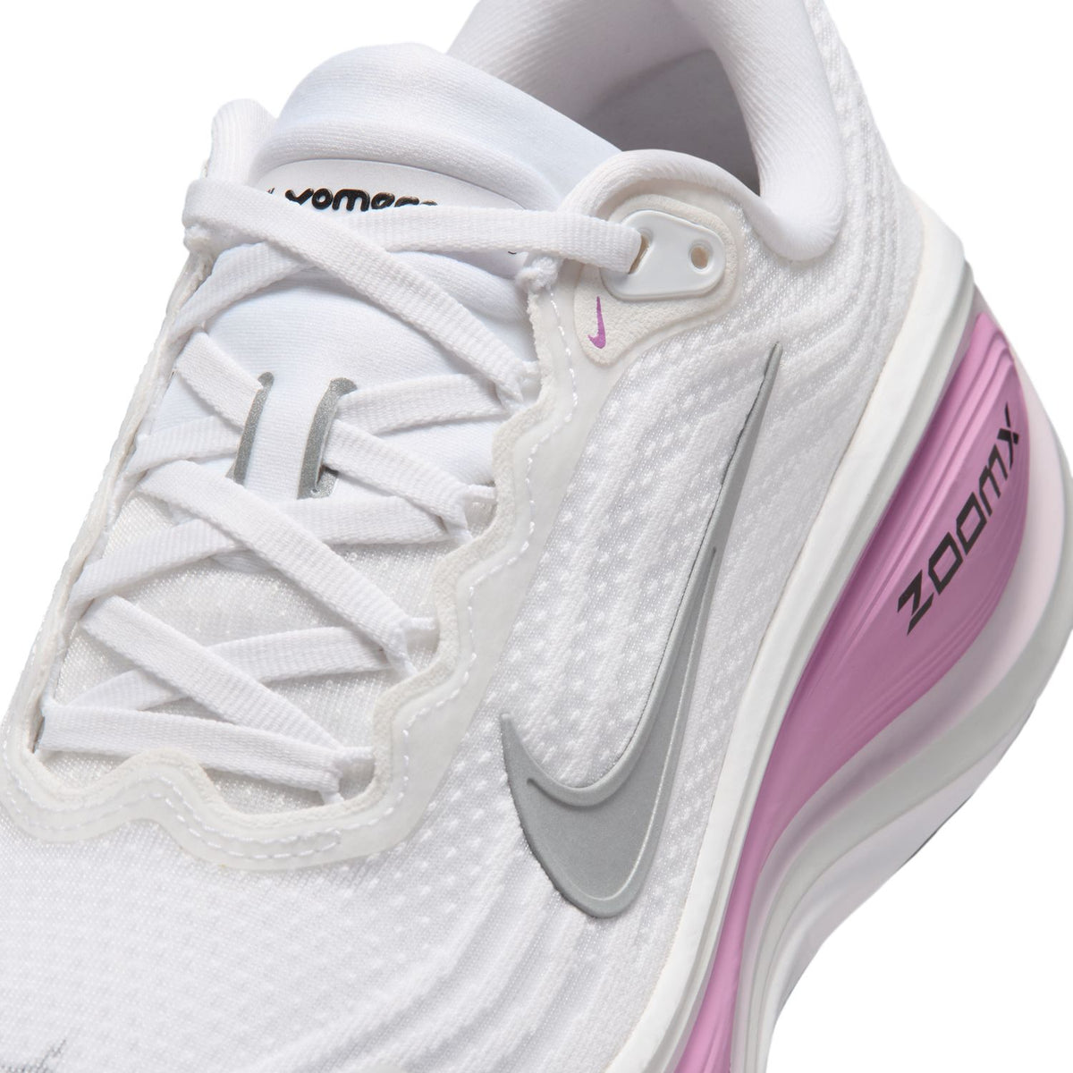 NIKE Vomero Plus (Women's) WHITE/METALLIC SILVER-BLEACHED LILAC