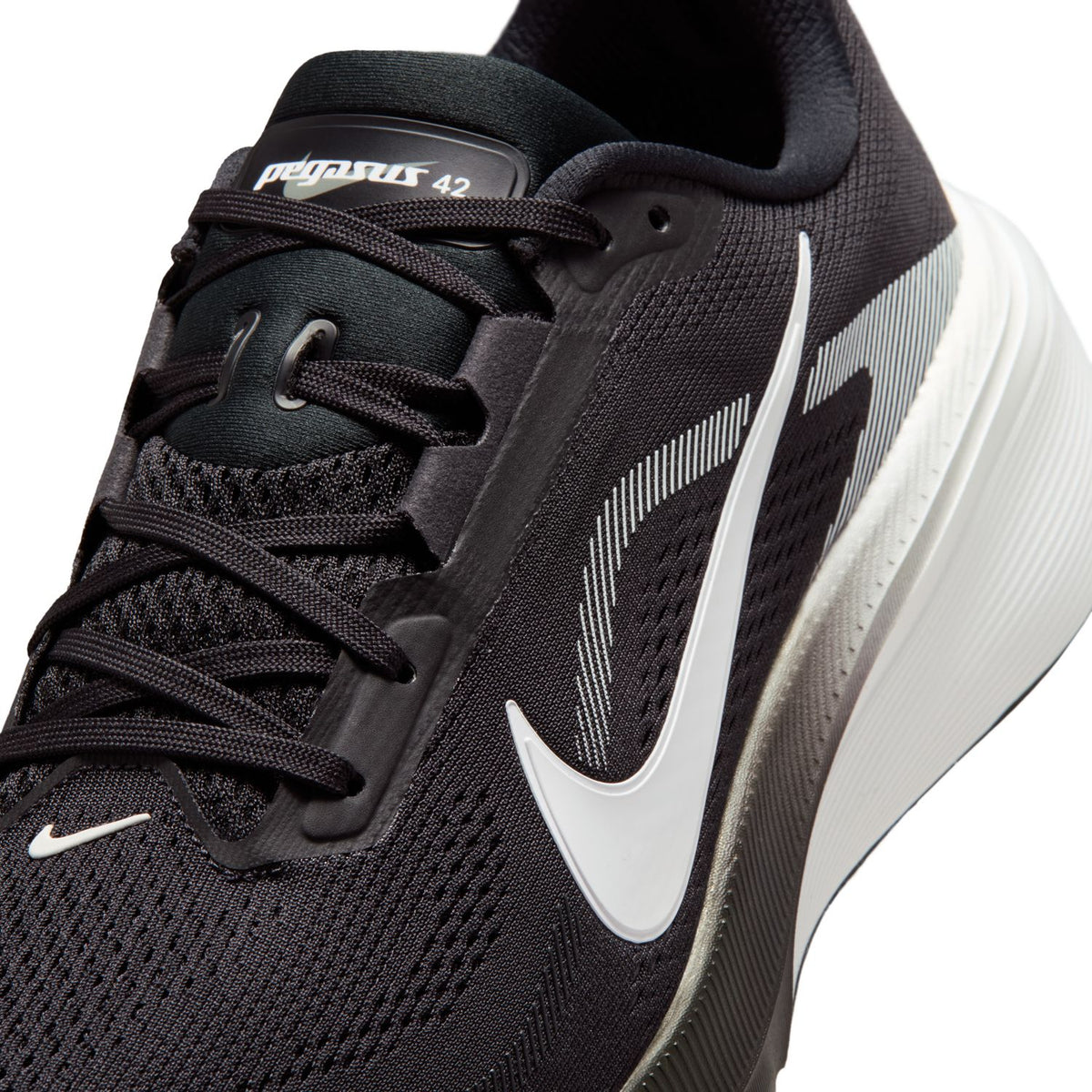 NIKE Pegasus 42 (Men's) BLACK/WHITE-PHOTON DUST