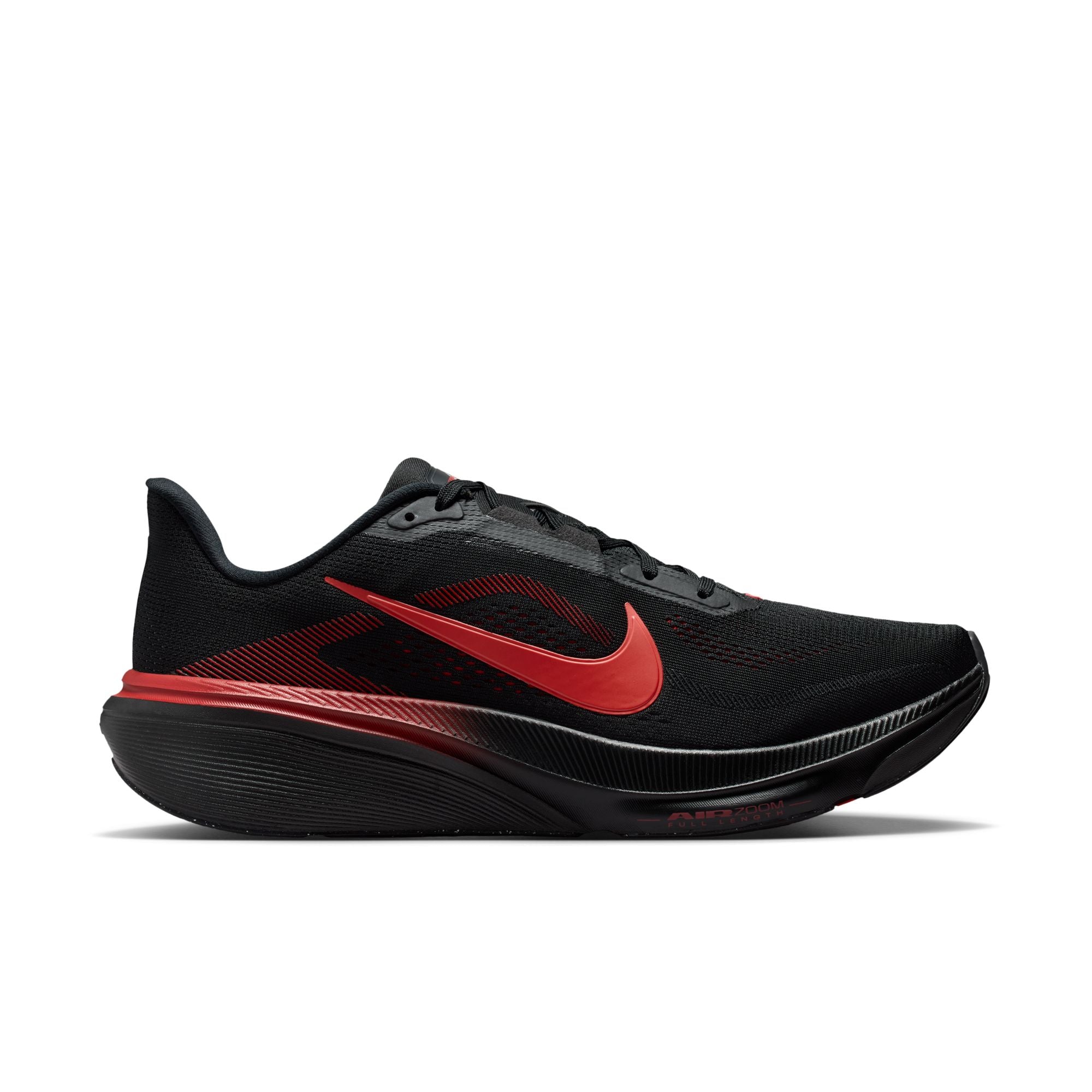 NIKE Pegasus 42 (Men's) BLACK/BRT CRIMSON-UNIV RED-WOLF GREY