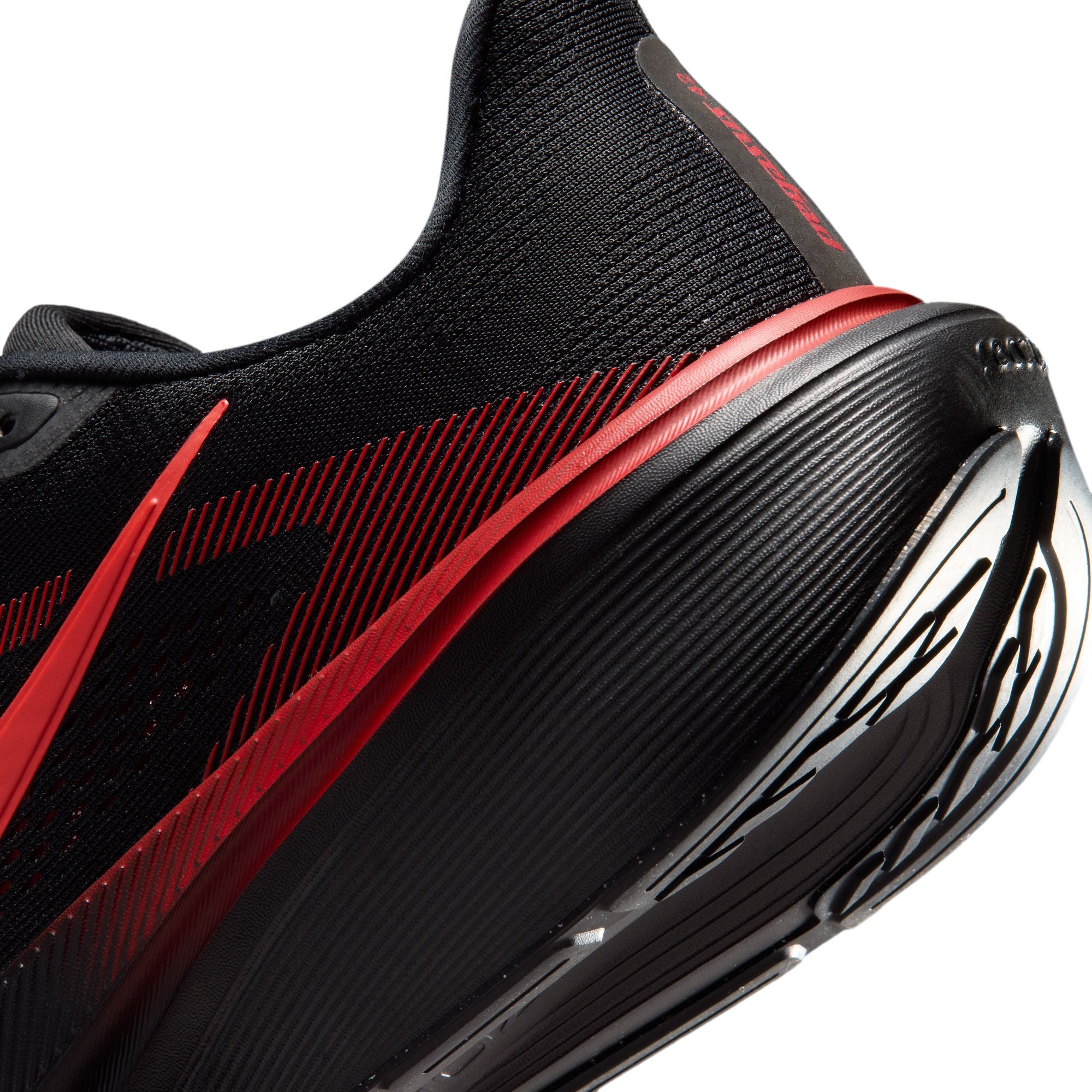 NIKE Pegasus 42 (Men's) BLACK/BRT CRIMSON-UNIV RED-WOLF GREY
