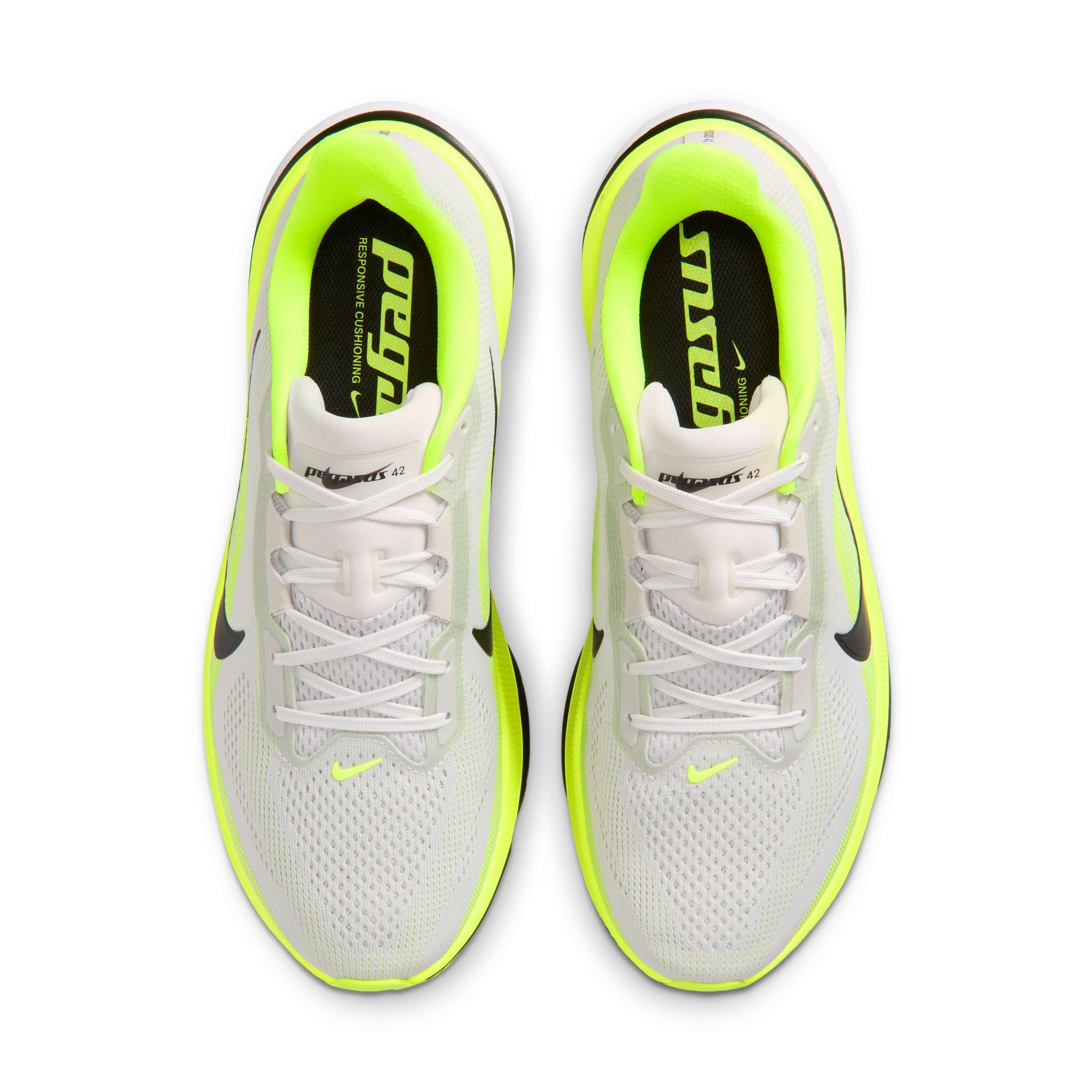 NIKE Pegasus 42 (Men's) PHOTON DUST/BLACK-VOLT-WHITE